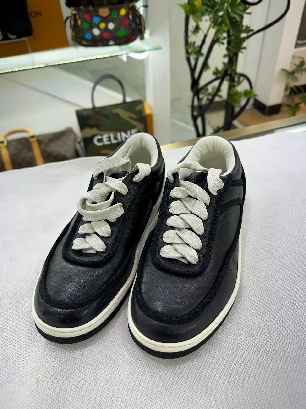 Chanel Chanel Black Panda Sneakers Size 36 Size US 5 / IT 35 - 1 Thumbnail