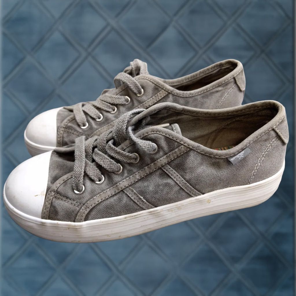 Vintage Rocket Dog Womens 8 Gray Canvas Platform Cap Toe Walking Sneakers Shoes Size ONE SIZE - 1 Thumbnail