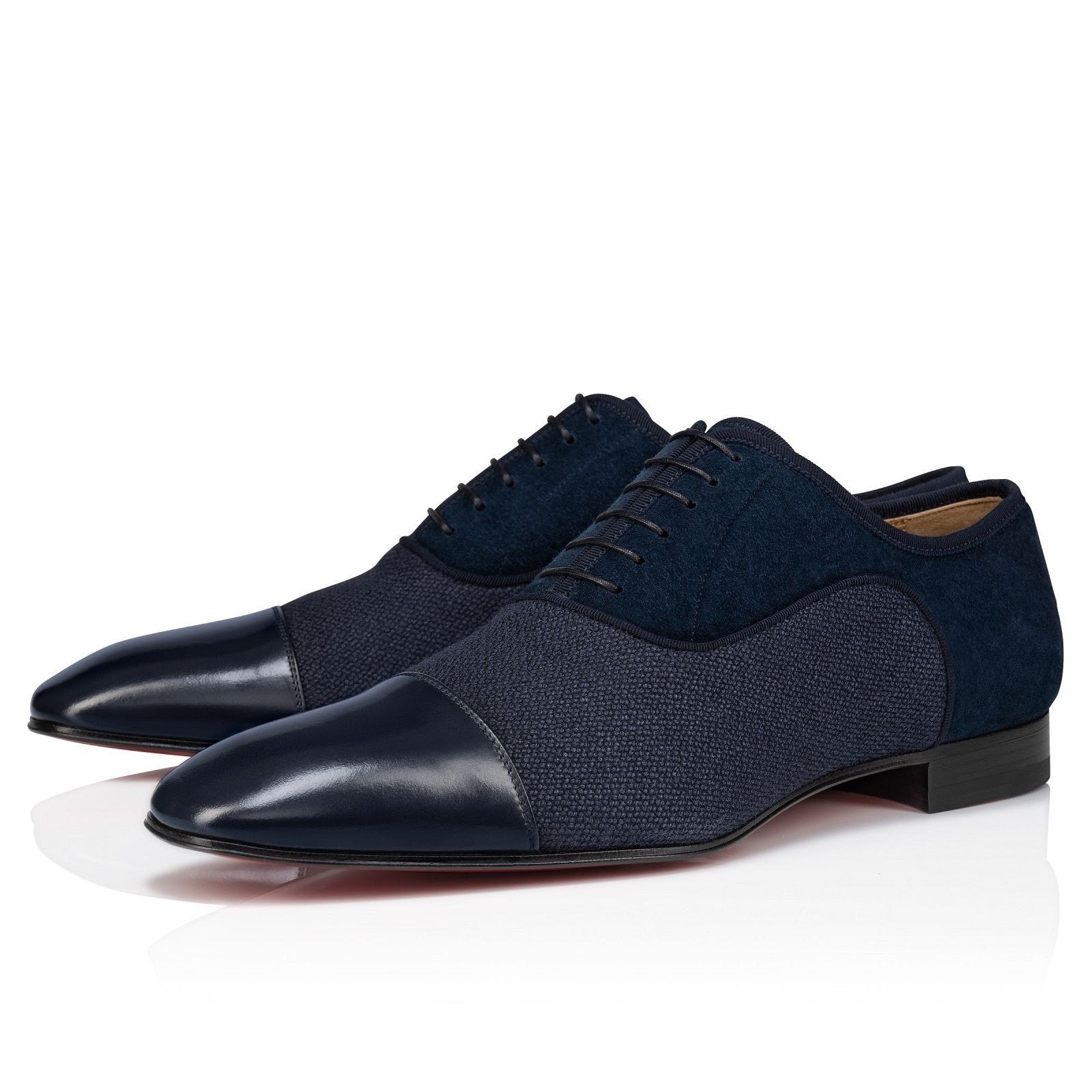Christian Louboutin Christian Louboutin Blue Lace Up Oxford Dress Loafer 46 13 Size US 13 / EU 46 - 1 Thumbnail