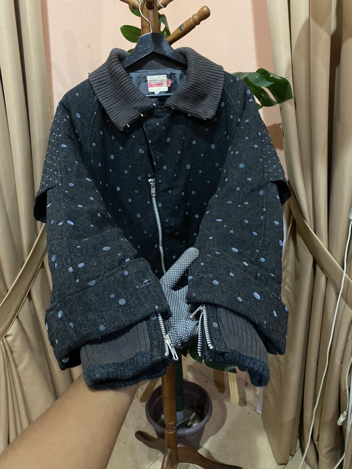 Japanese Brand VINTAGE REBIRTH POLKADOT JACKET Size L / US 10 / IT 46 - 7 Thumbnail
