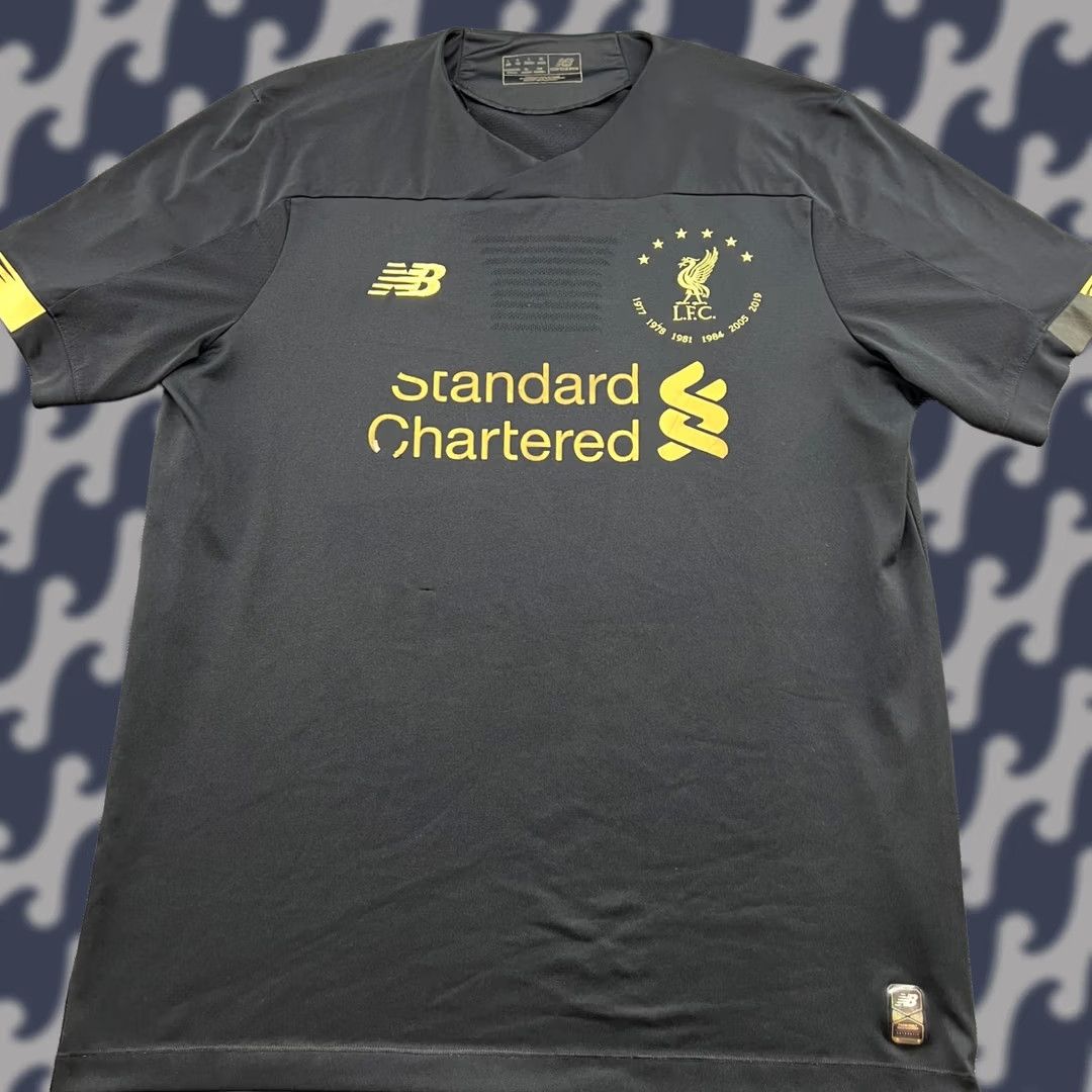 New Balance Liverpool 2019 2020 Goalkeeper Special Football Jersey Mens Large New Balance Shirt Football Mens L Black Jersey Size US L / EU 52-54 / 3 - 1 Thumbnail