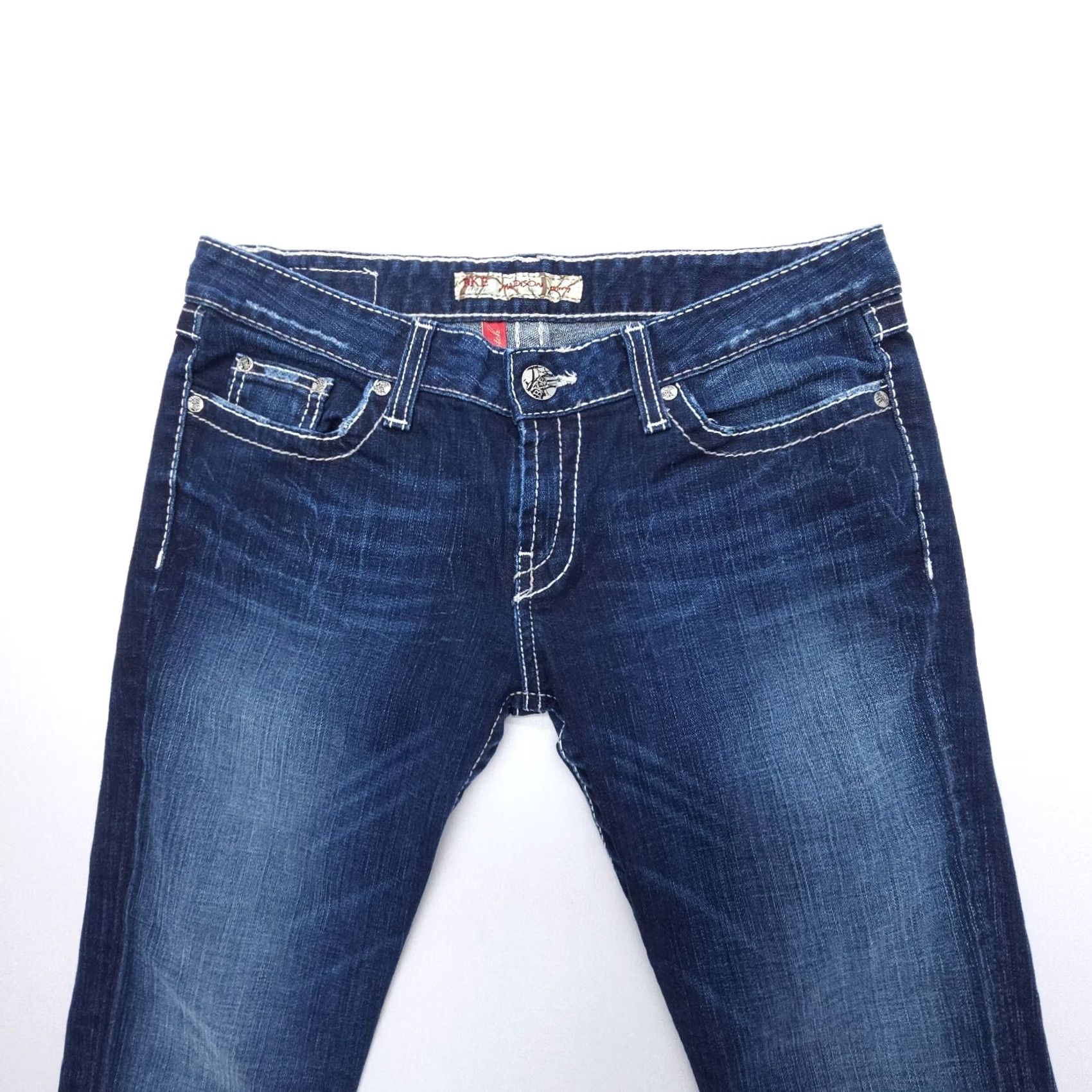 Vintage Buckle Buckle BKE Madison Skinny Low Rise Jeans 30 x 31.5 Dark Wash Embellished Womens Size 30 Blue Denim Vintage: No Size 30" / US 8 / IT 44 - 5 Thumbnail
