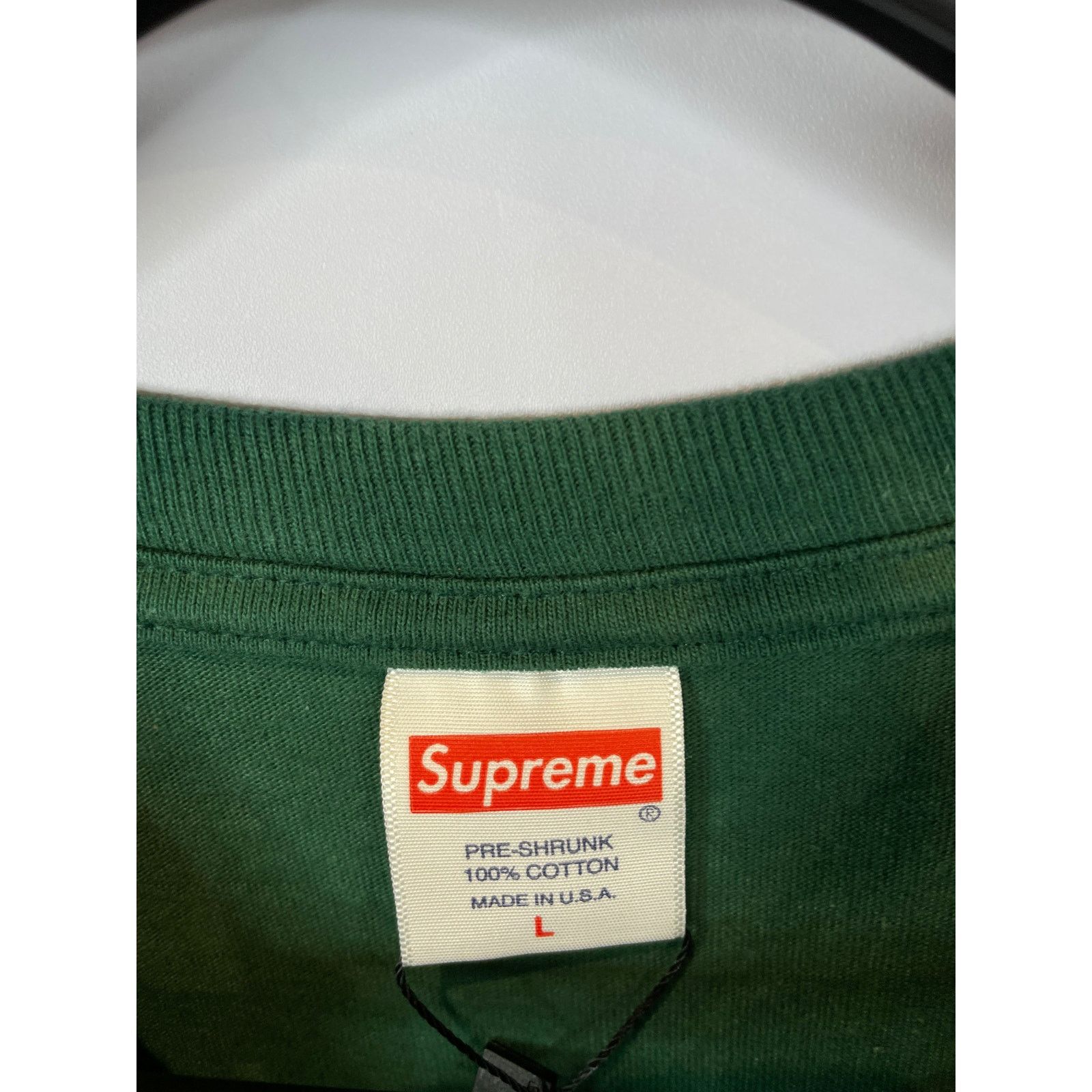 Supreme Supreme Tee Green White Motion Logo New Large Size US L / EU 52-54 / 3 - 2 Thumbnail