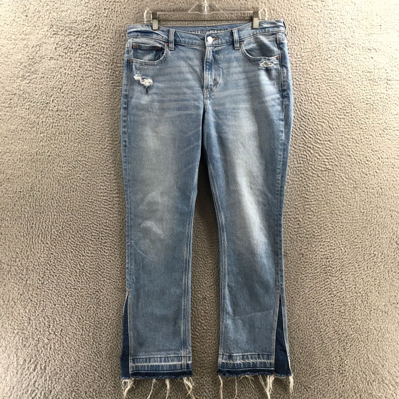 American Eagle Outfitters American Eagle Outfitters Straight Jeans Womens 14 Blue Mid Rise Denim 36x30 Regular Waist 5-Pocket Size 36" / US 14 / IT 50 - 2 Thumbnail