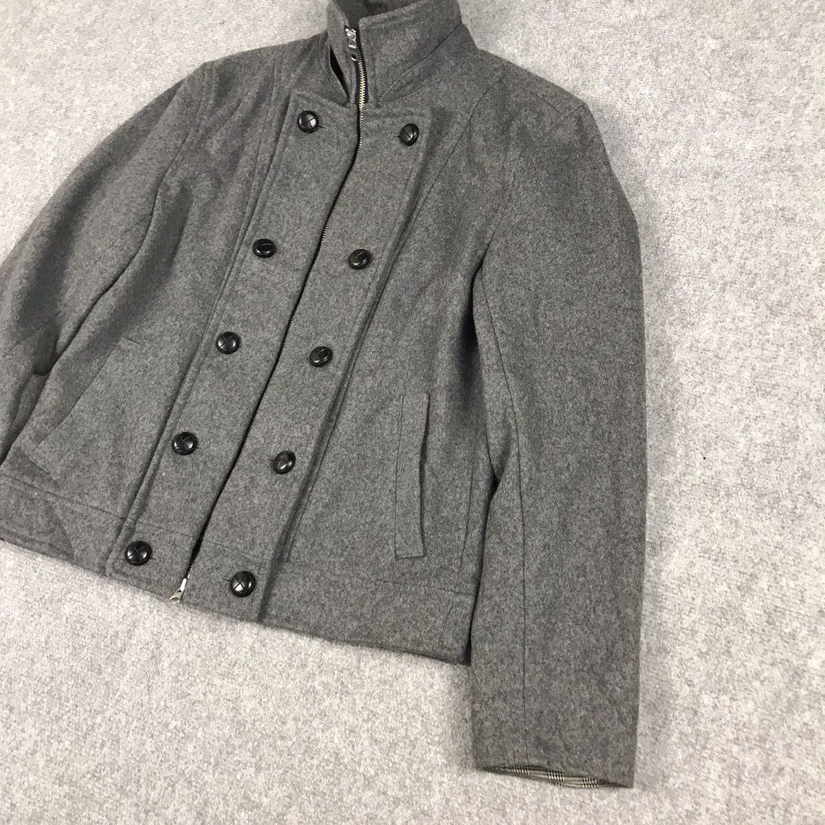 Japanese Brand × Michel Klein MICHEL KLEIN ZIPPER WOOL JACKET Size US M / EU 48-50 / 2 - 2 Thumbnail