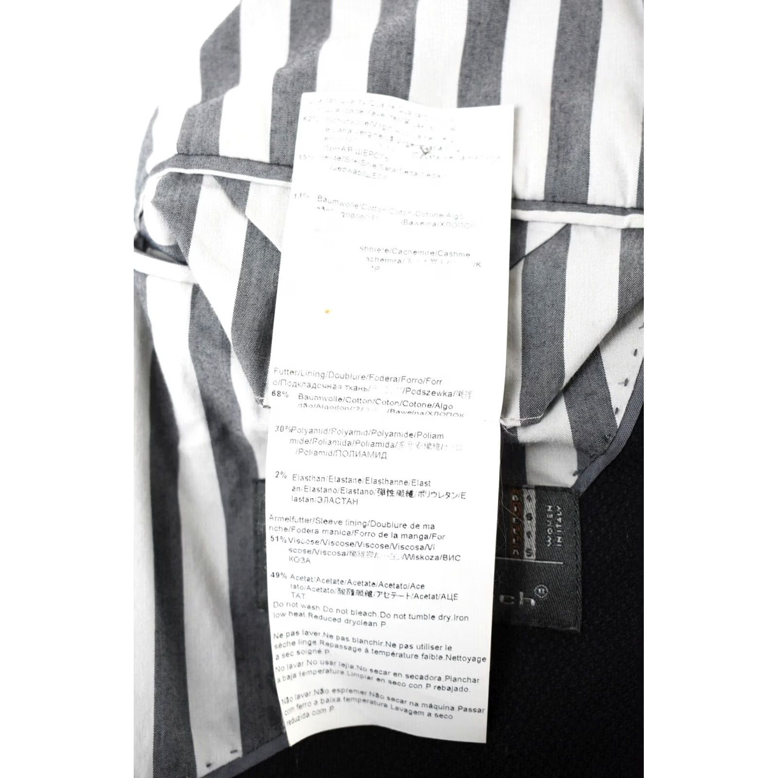 Hugo Boss HUGO BOSS Scola Black Label Blazer Men's US 40L Wool & Silk Blend Half Lined Size 40R - 7 Thumbnail