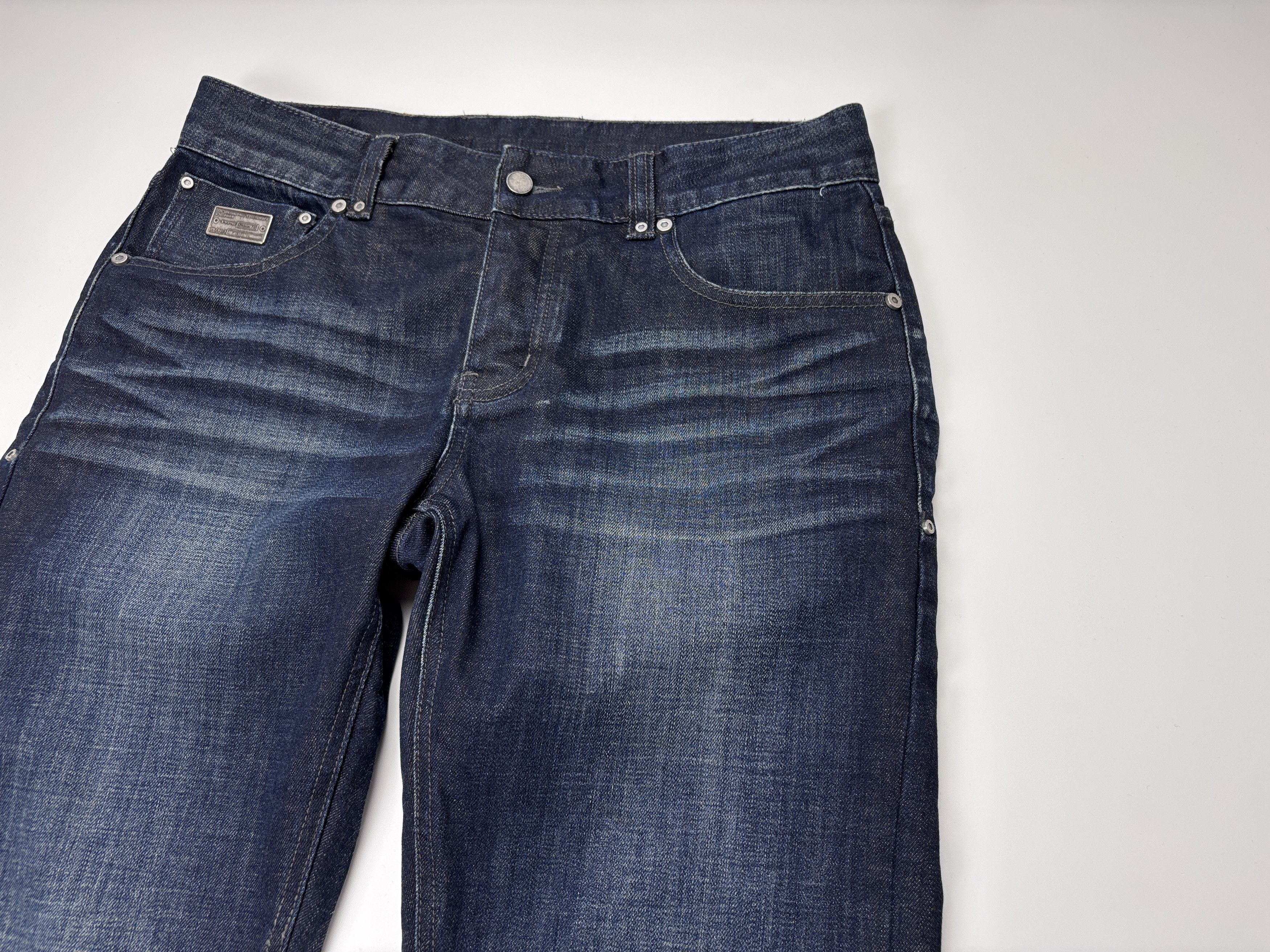 Porsche Design Porsche Design Japanese Denim Jeans P'1900 Navy Blue 32x34 Size US 32 / EU 48 - 2 Thumbnail
