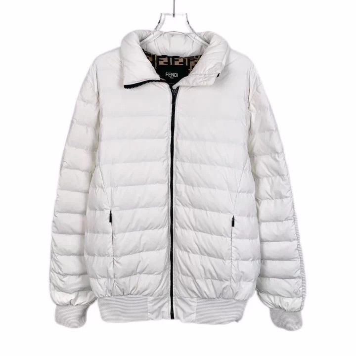 Fendi Fendi Logo Print Zip Collar Down Jacket Size US S / EU 44-46 / 1 - 1 Thumbnail