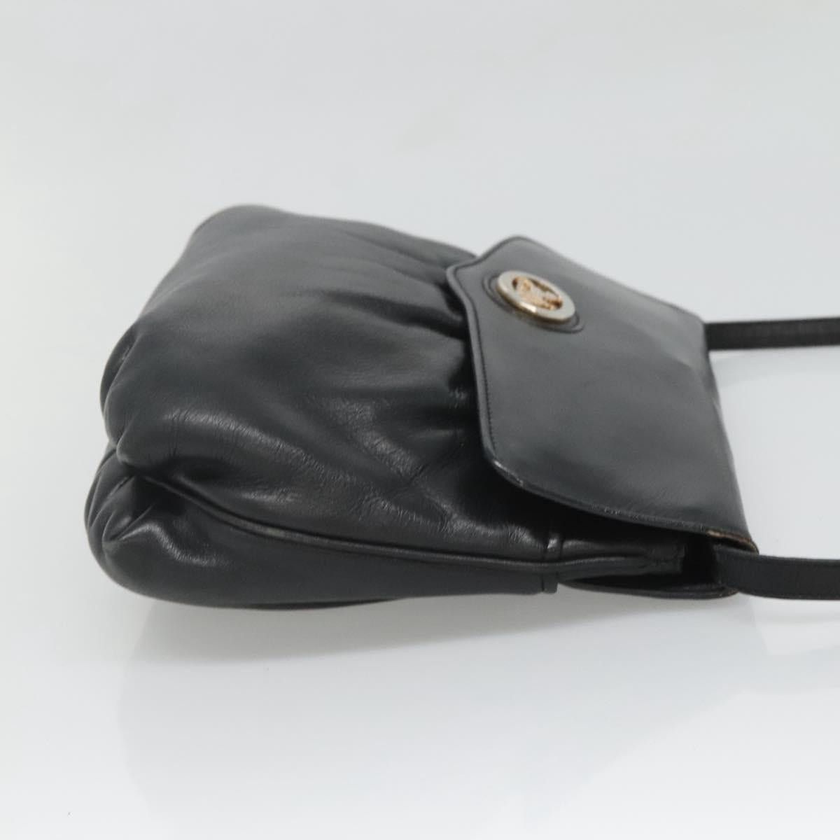 Celine CELINE Shoulder Bag Leather Black Gold Size ONE SIZE - 4 Thumbnail