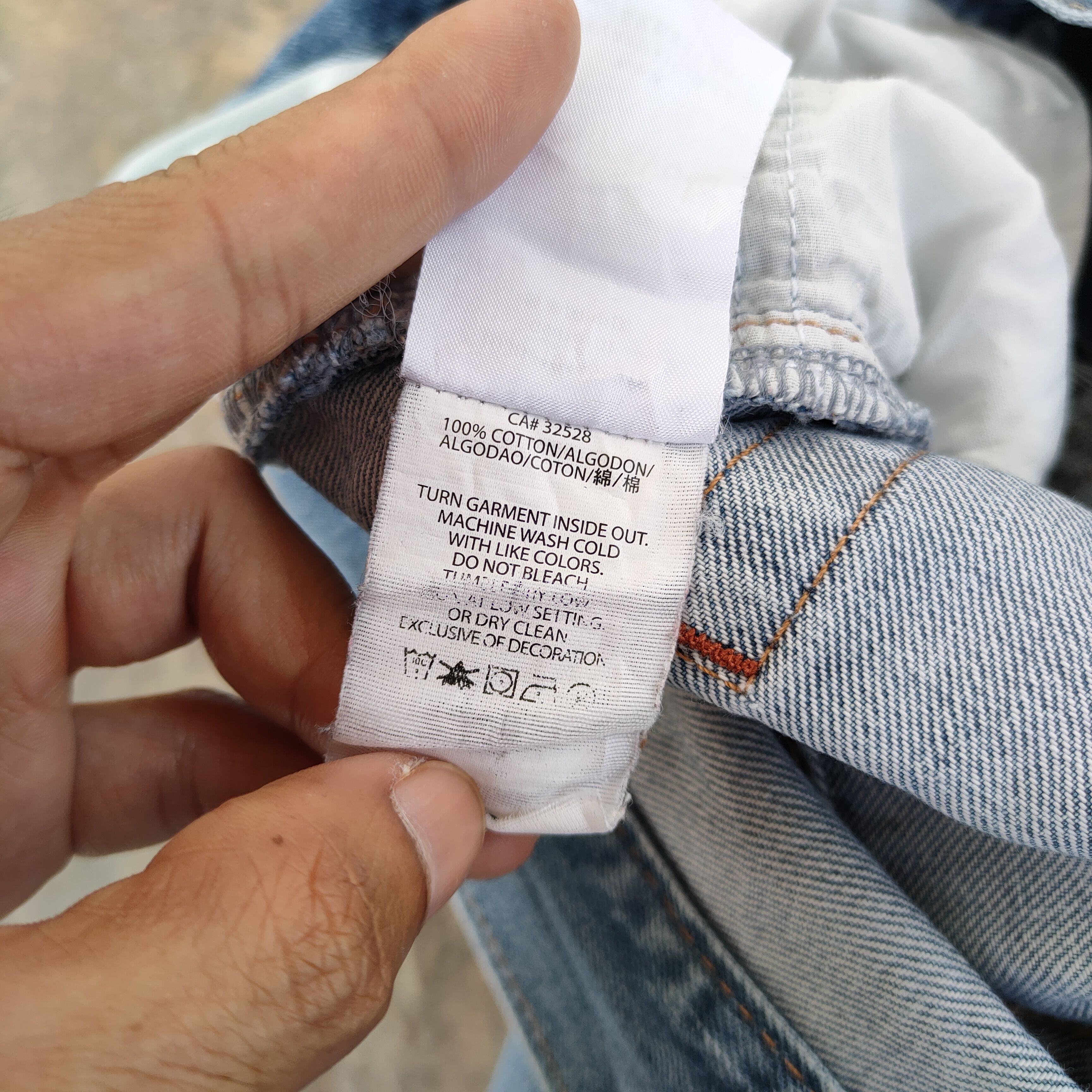 Armani Exchange # VINTAGE ARMANI EXCHANGE FADED JEANS PANTS Size US 35 - 15 Thumbnail