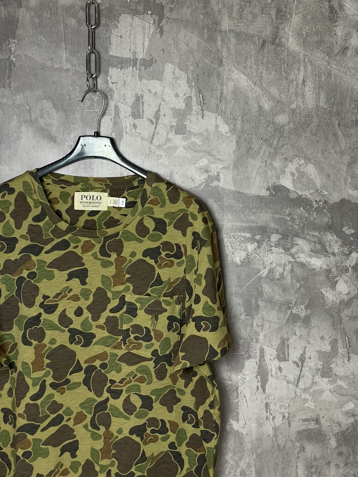 Vintage Ralph Lauren Denim & Supply Camo Y2K Rare T-shirt Size US L / EU 52-54 / 3 - 4 Thumbnail
