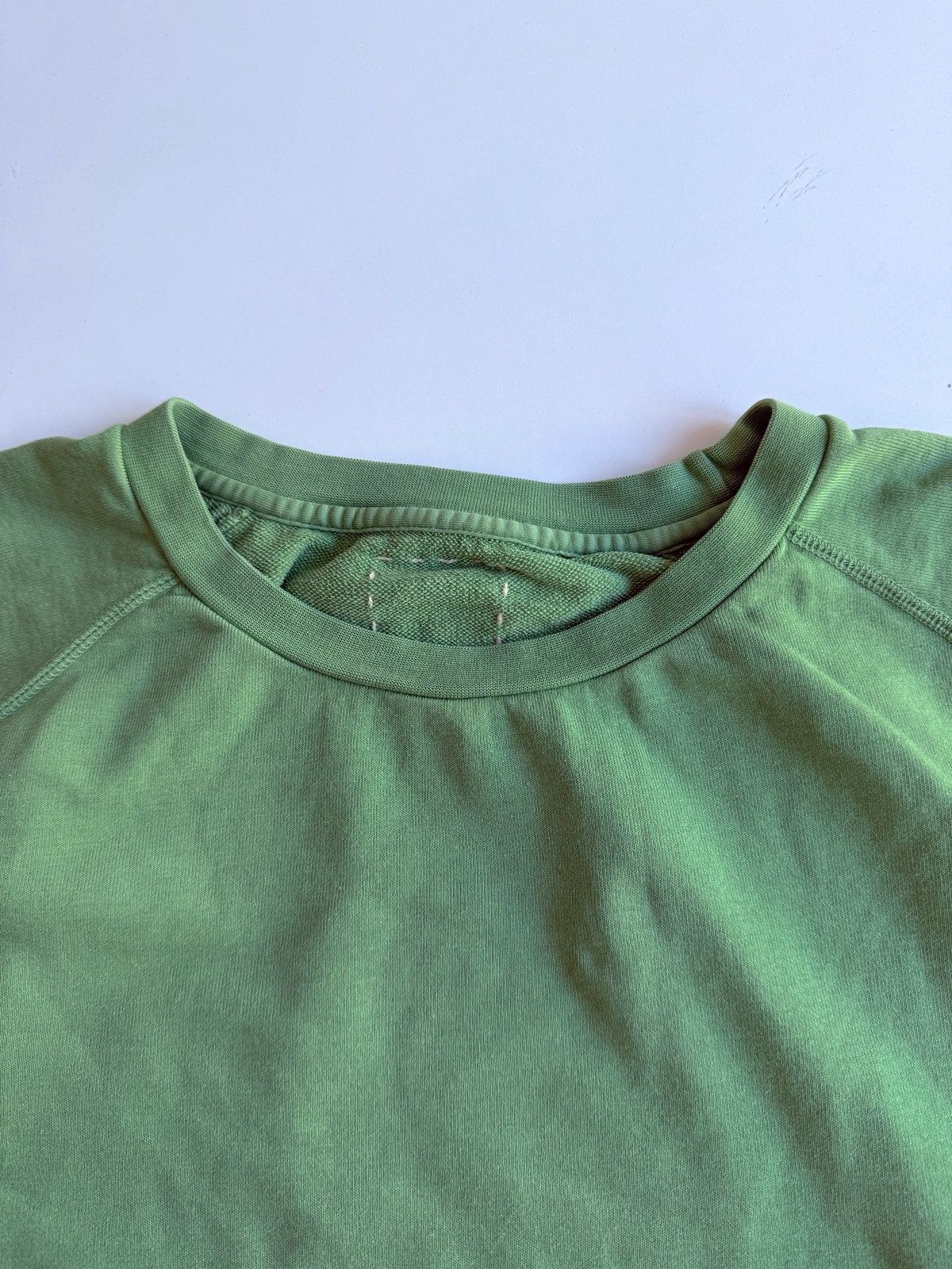 Vintage VISVIM NATURAL VEGGIE DYE green 4 / XL raglan crew shirt Size US XL / EU 56 / 4 - 2 Thumbnail