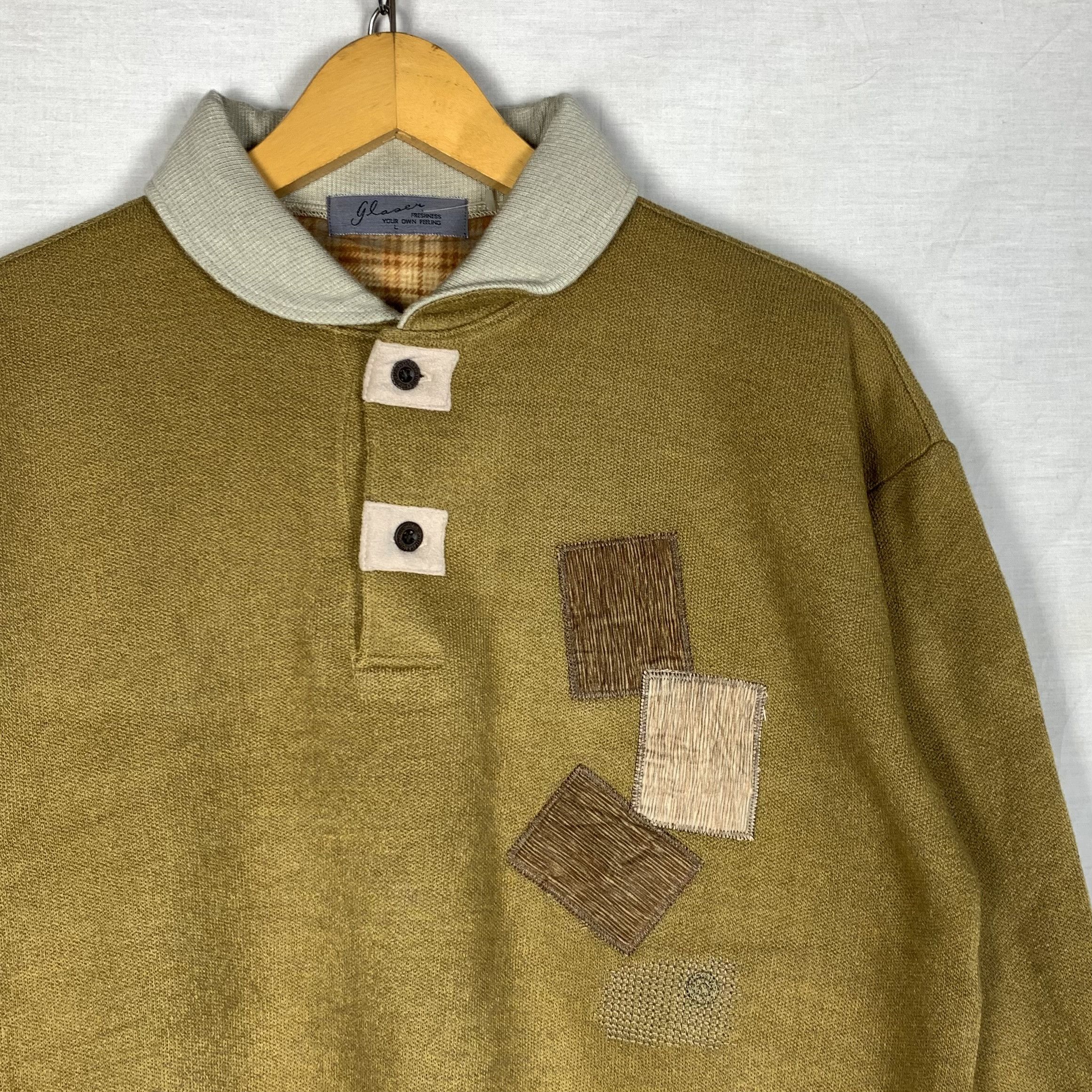 Vintage Vintage Glaser Designer Japanese Brand Collared Sweatshirt Size US S / EU 44-46 / 1 - 3 Thumbnail