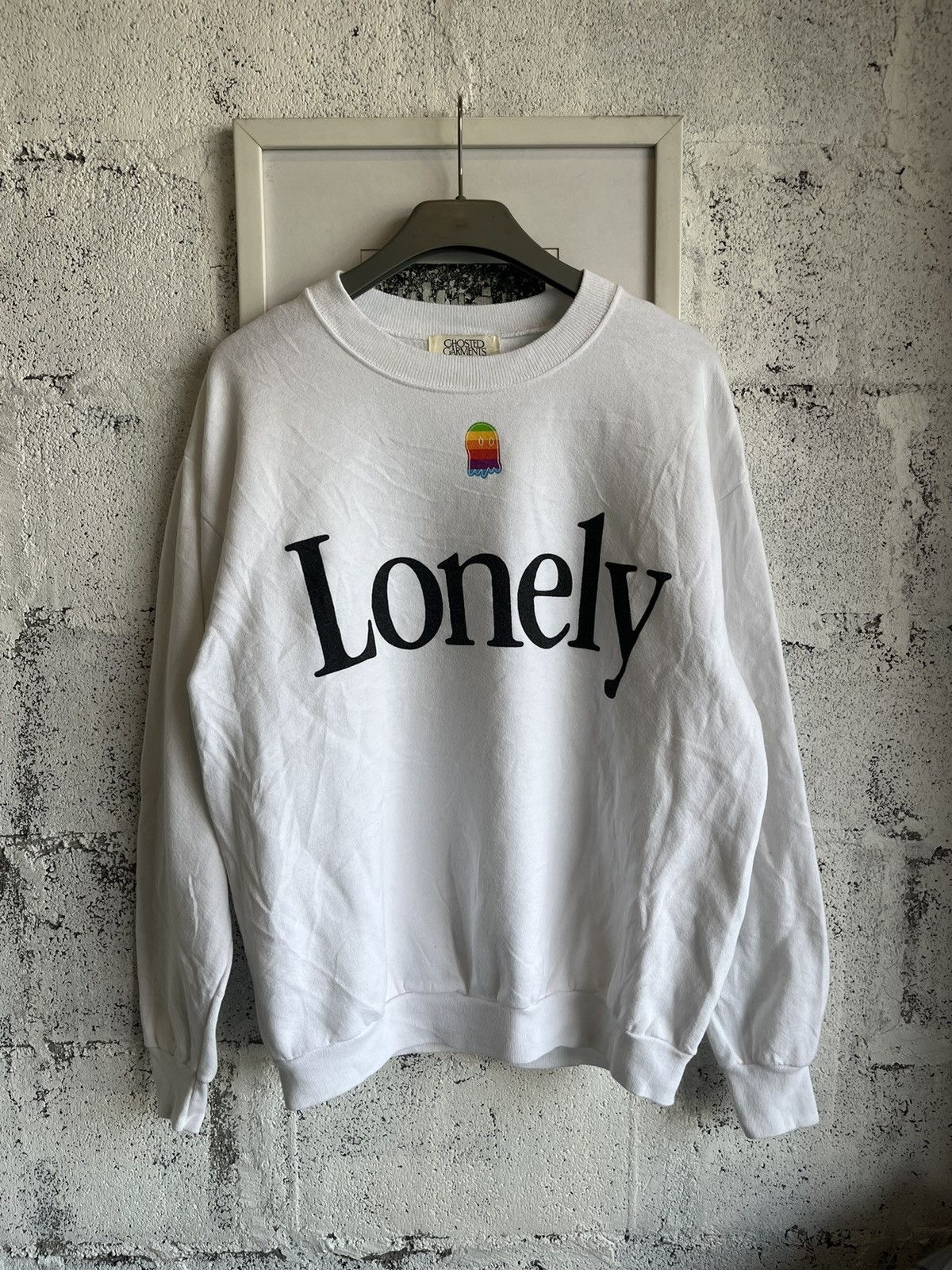 Vintage Lonely Ghost The Apple parody brand Sweater Shirt