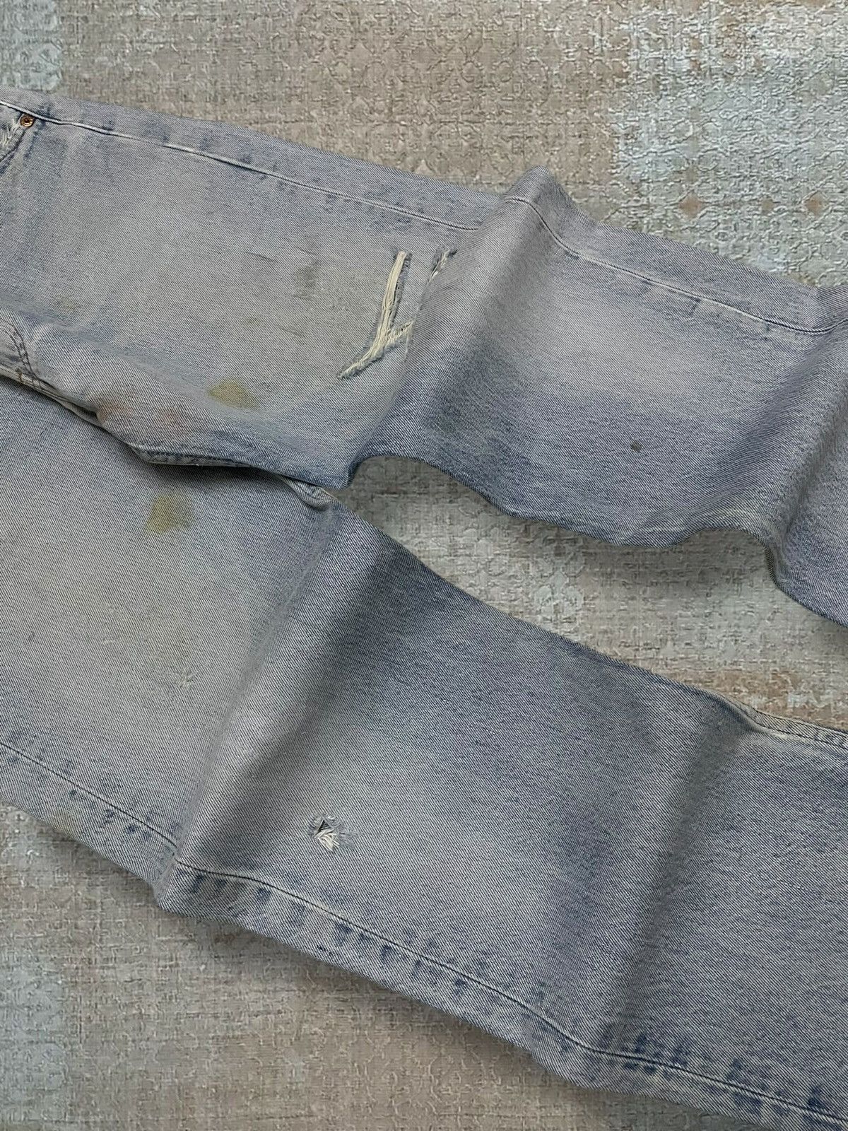 Levi's Vintage Clothing Vintage 1990s Designer Levis 501XX Distressed Classic Denim Size US 34 / EU 50 - 4 Thumbnail