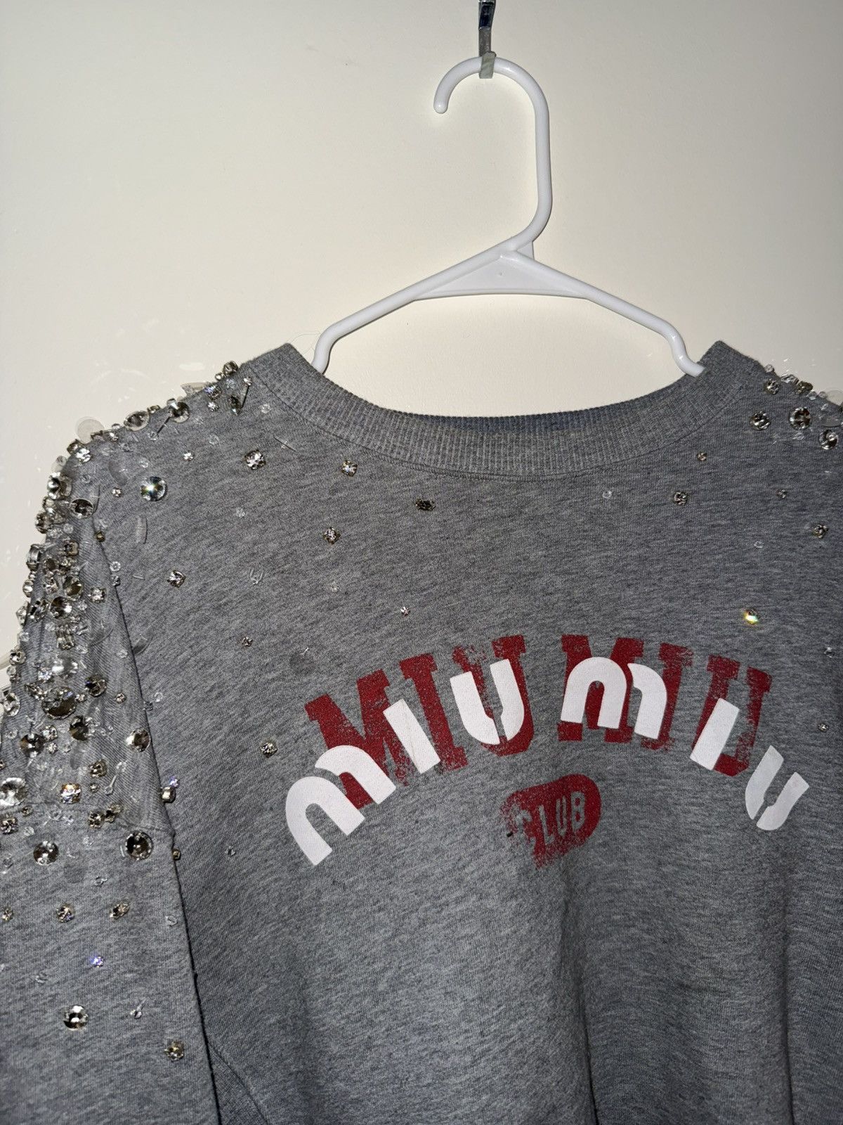 Miu Miu miumiu club jewel sweatshirt Size US S / EU 44-46 / 1 - 2 Thumbnail