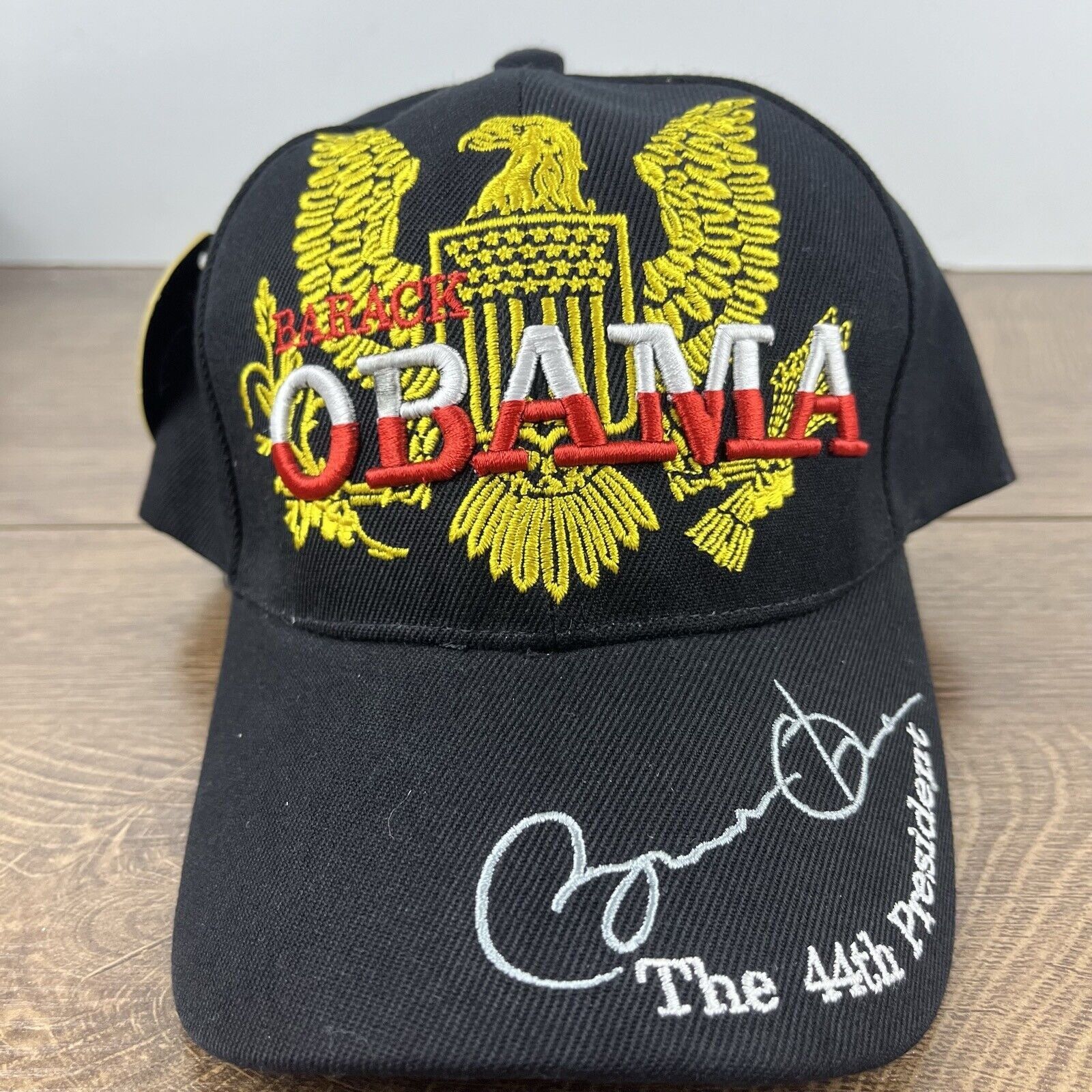Other Barack Obama Hat 44th President Black Cap Hat Adjustable Hat Size ONE SIZE - 5 Thumbnail