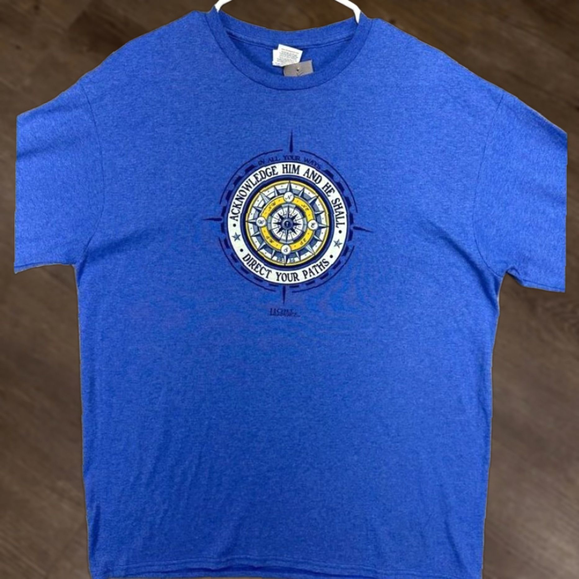 Delta Delta Pro Weight T-Shirt Unisex Adult Large Blue Crew Neck Long Sleeve Tee NEW Size US L / EU 52-54 / 3 - 1 Thumbnail