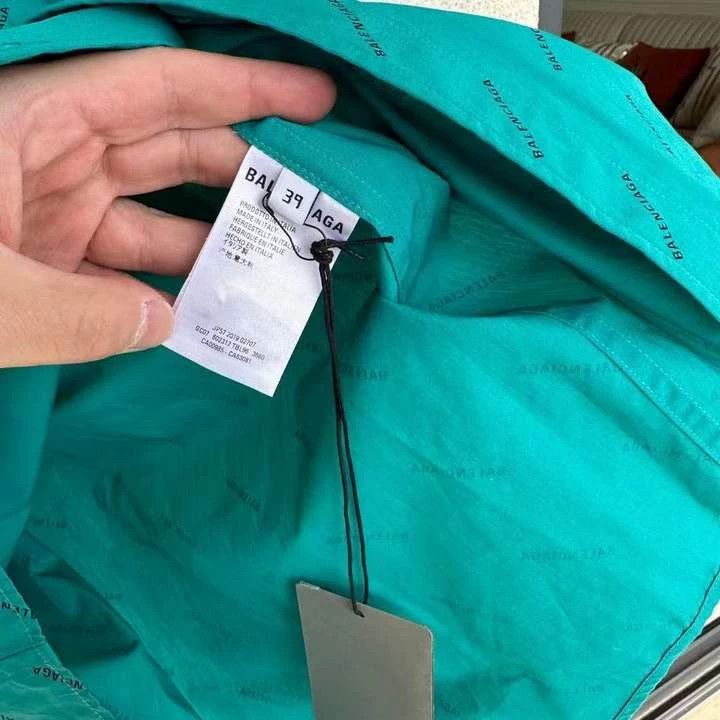 Balenciaga Balenciaga size 39 Lake green shirt with logo Size US XS / EU 42 / 0 - 3 Thumbnail