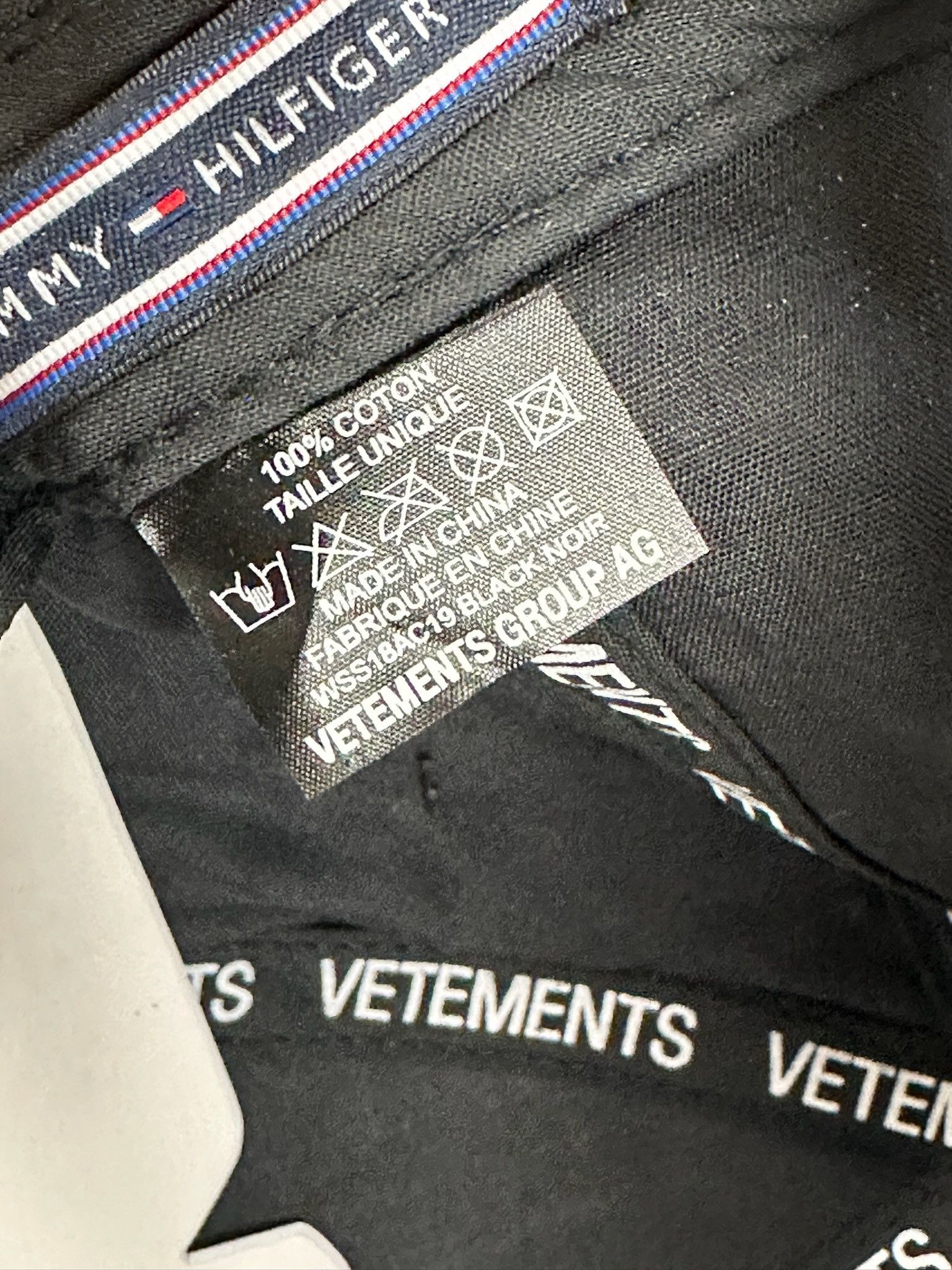 Tommy Hilfiger × Vetements 🔥60% OFF🔥 [SALE] Vetements x Tommy Hilfiger Logo Black Cap Size ONE SIZE - 8 Thumbnail