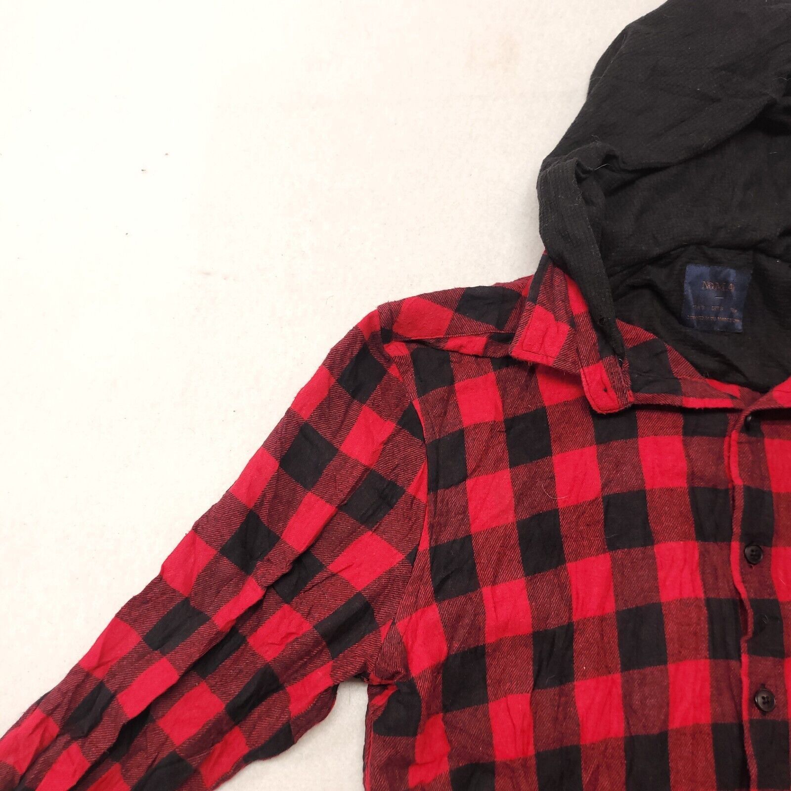 Nomad Nomad Casual Button Up Hoodie Mens Size Small S Red Plaid Size US S / EU 44-46 / 1 - 4 Thumbnail