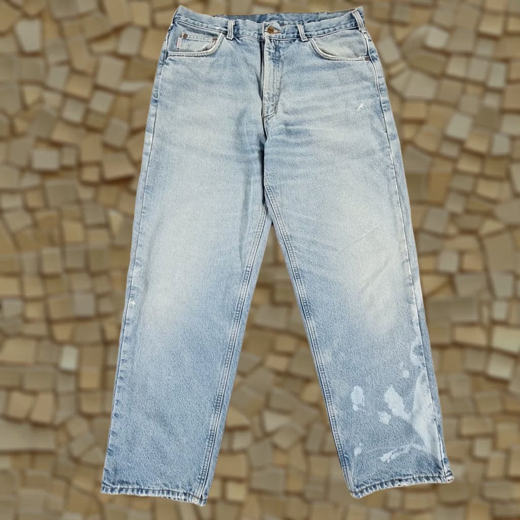 Carhartt Carhartt Jeans Blue W36 L32 Relaxed Lined 5-Pocket Denim Cotton Men's Jeans Straight Fit Size US 36 / EU 52 - 1 Thumbnail