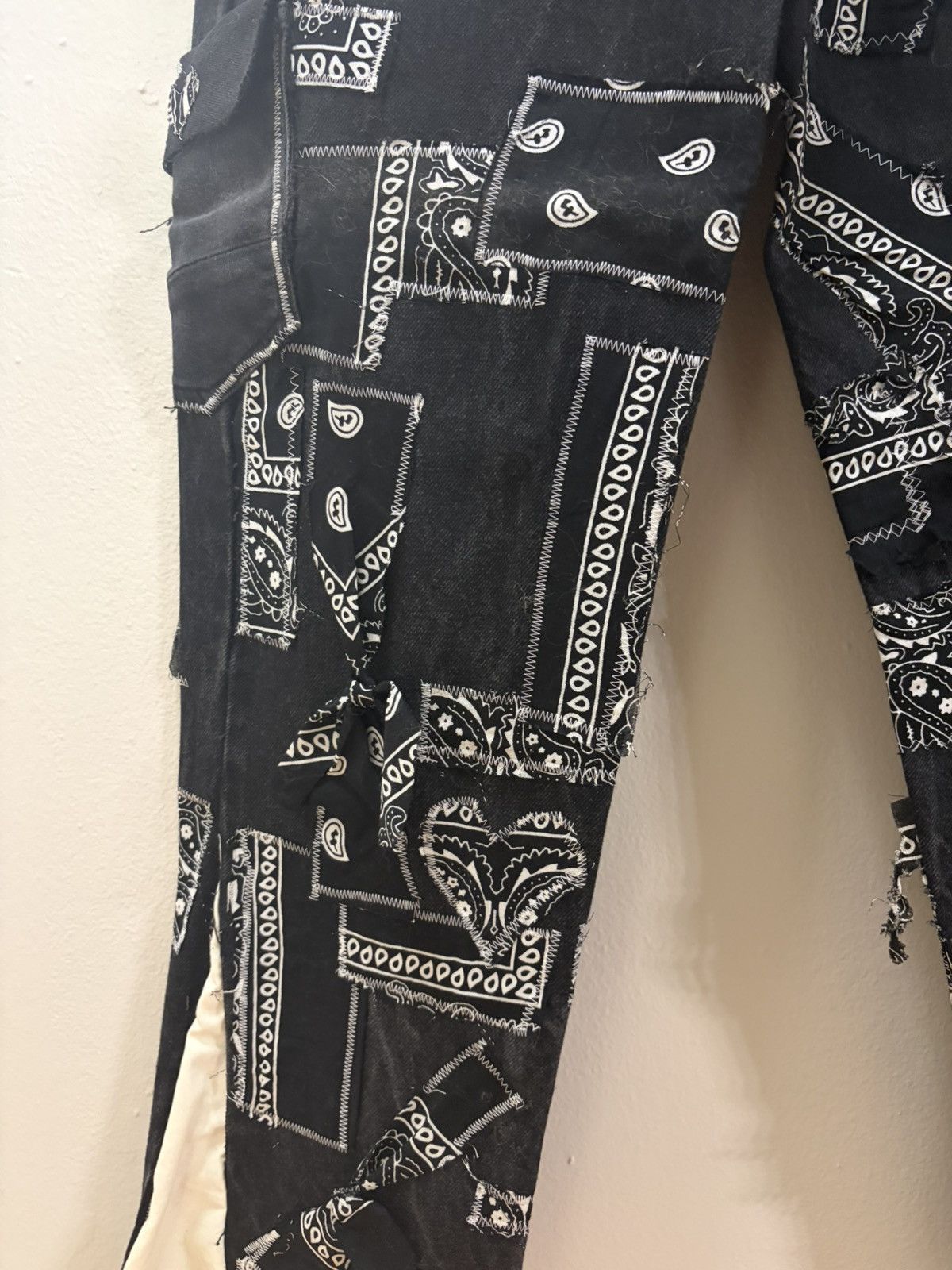 Other DAIN AYLOR 1/1 Bandana Patchwork Cut and Sew Denim Size US 32 / EU 48 - 2 Thumbnail