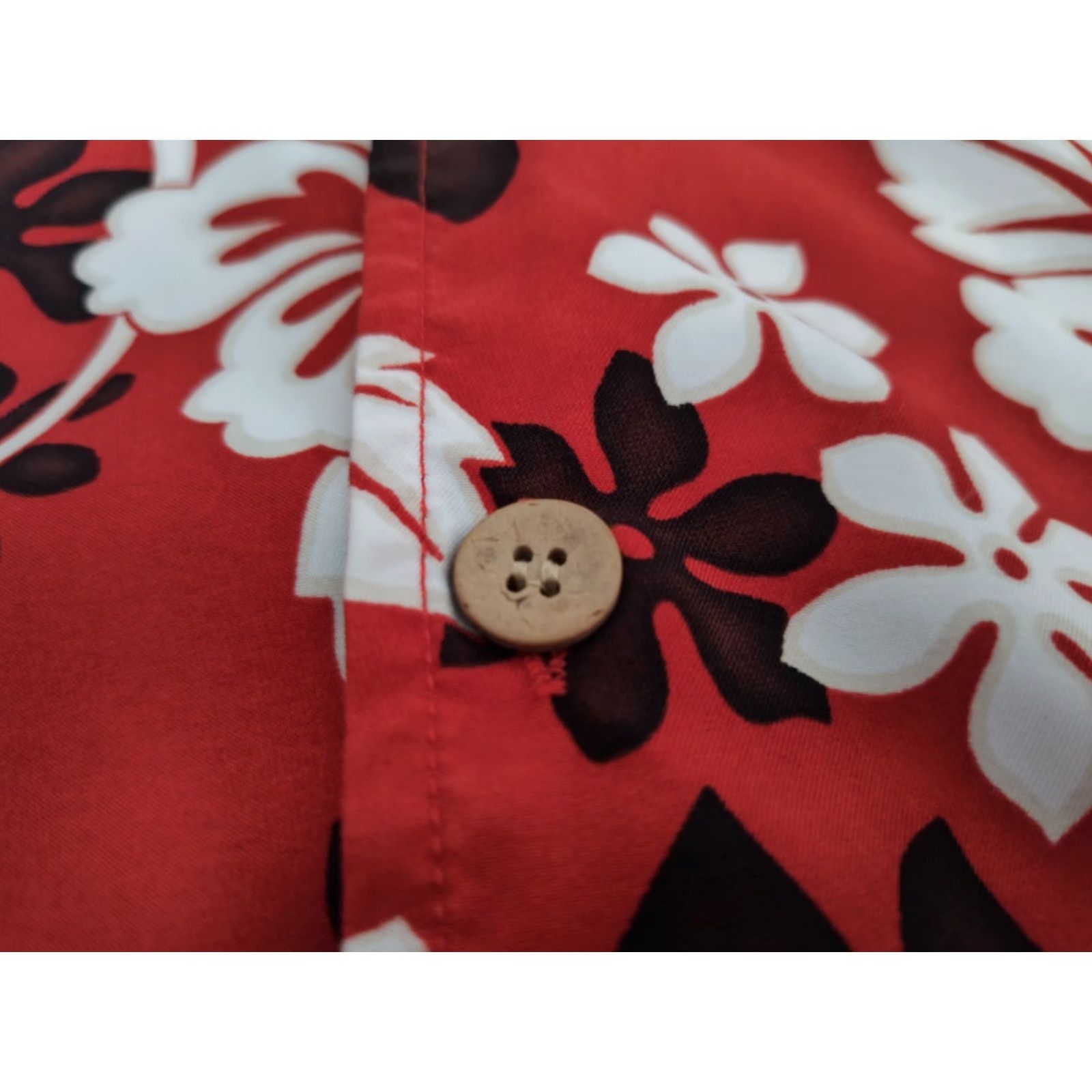 Vintage Vintage ODO Red Hibiscus Floral Hawaiian Short Sleeve Button Up Shirt Men's Sz L Size US L / EU 52-54 / 3 - 3 Thumbnail