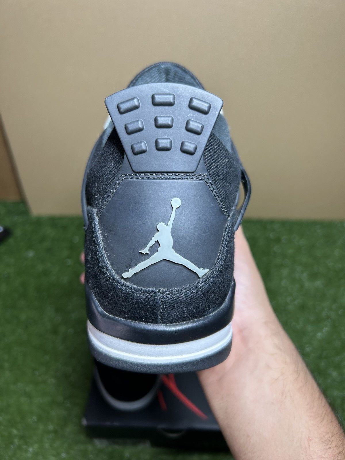 Jordan Brand Jordan 4 Black Canvas Size US 11 / EU 44 - 3 Thumbnail