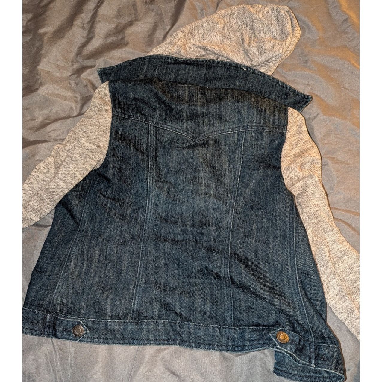 Guess Guess Jeans Denim Jacket Hoodie Sweater Hybrid Small Womens Size S / US 4 / IT 40 - 3 Thumbnail