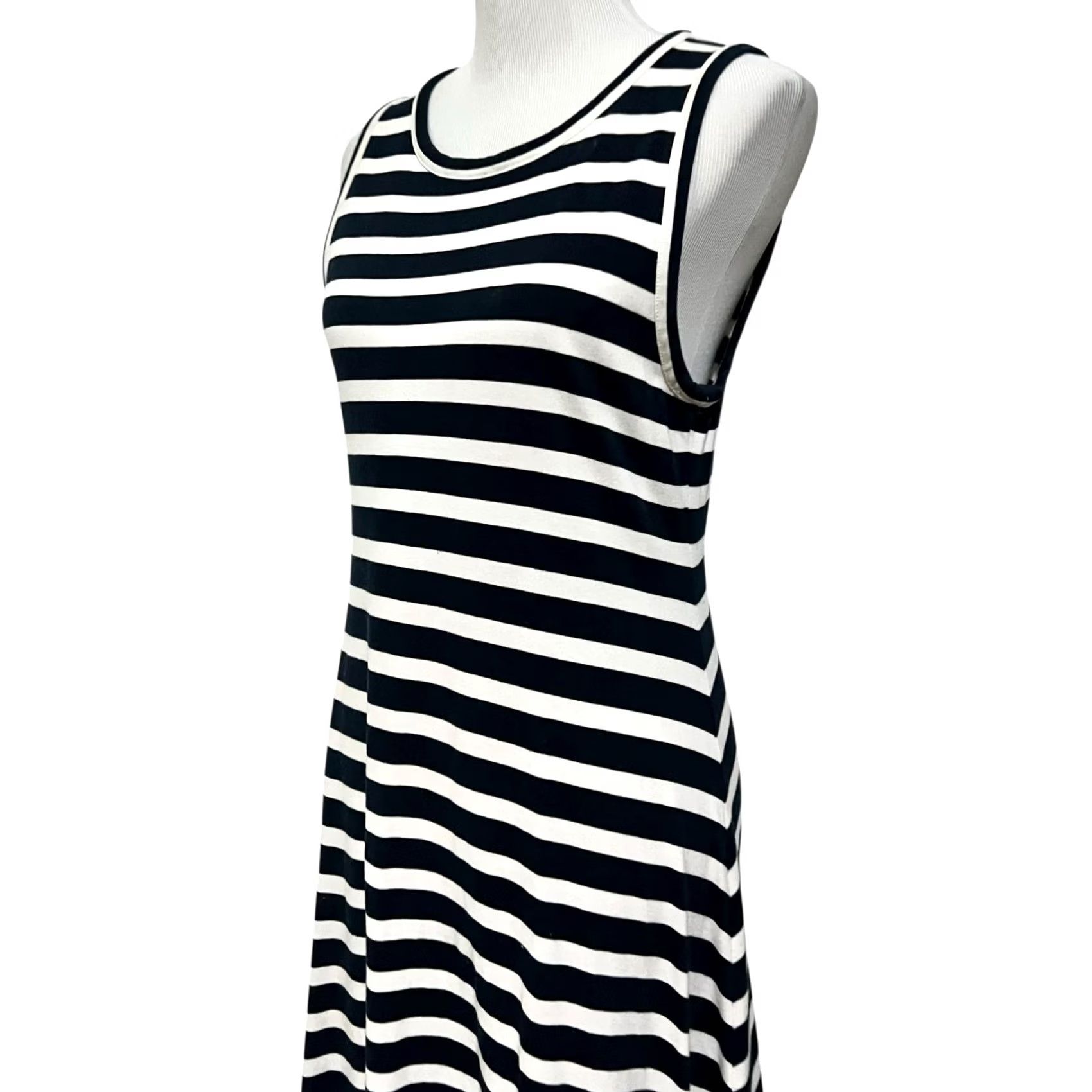 J.Crew J.Crew Maxi Dress Striped Sleeveless Navy White Sz PXXS Navy White Striped Maxi Dress Casual Travel Women Sleeveless Navy White PXXS Size S / US 4 / IT 40 - 6 Thumbnail