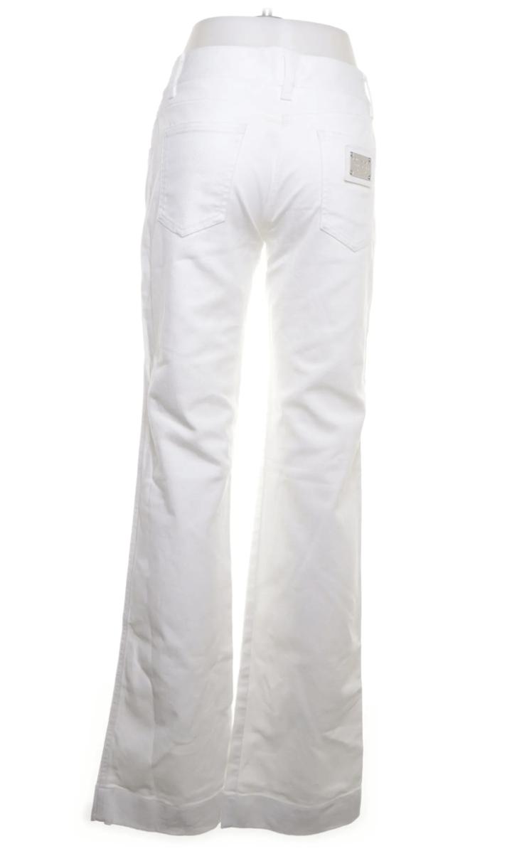 Dolce & Gabbana white bootcut D&G Size 24" / US 00 / IT 34 - 2 Thumbnail