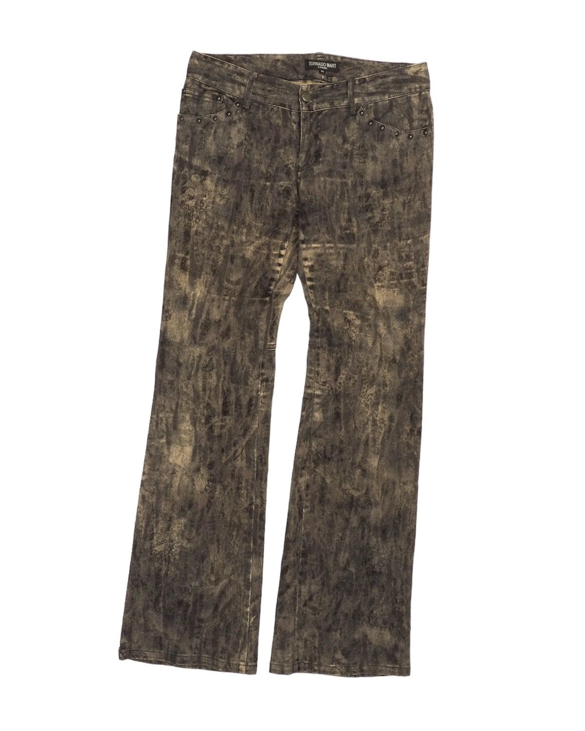 Tornado Mart Tornadomart femme rust flare jeans Size 30" / US 8 / IT 44 - 1 Thumbnail