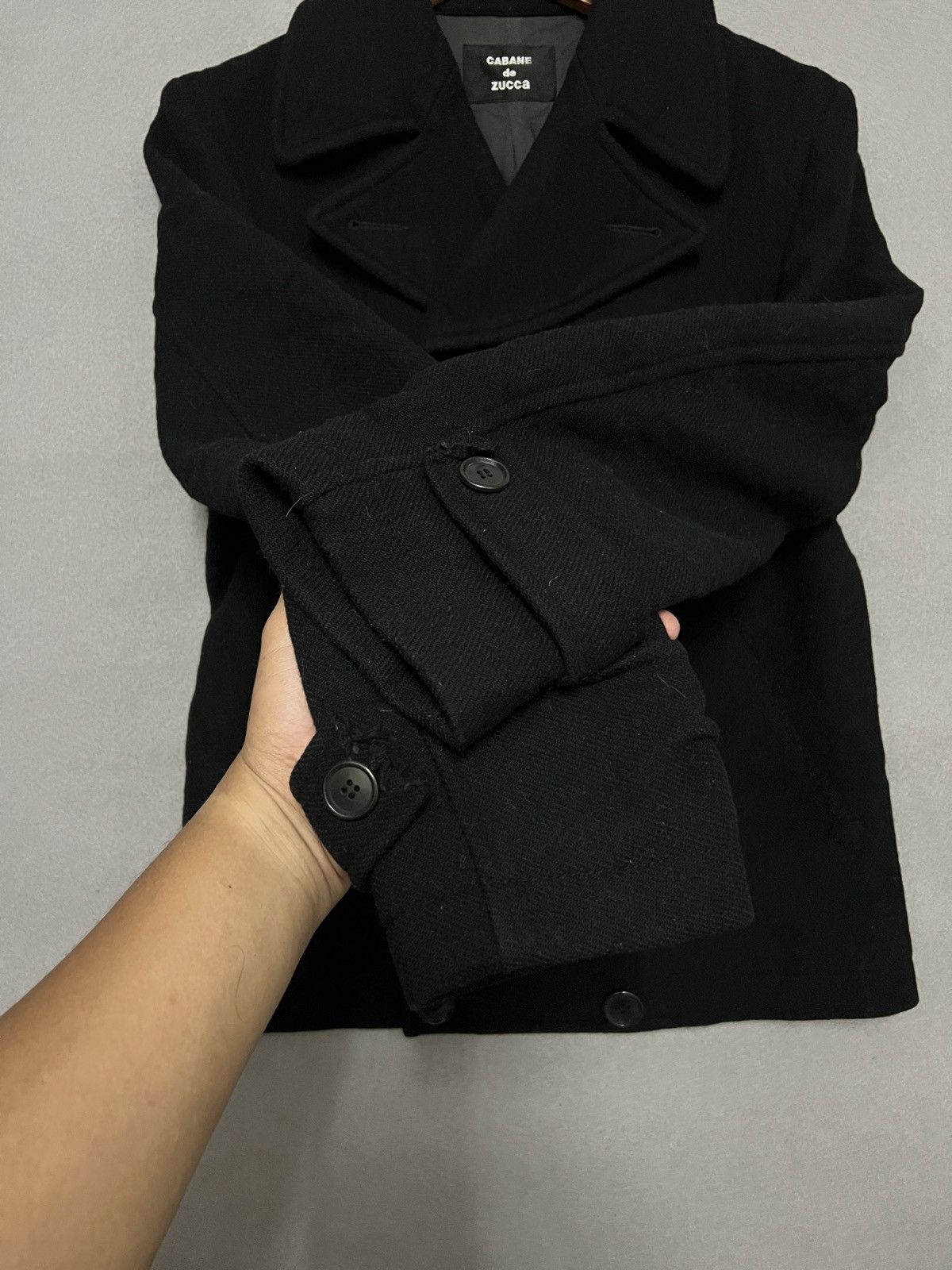 CABANE de ZUCCa 633. Vintage Cabane de Zucca Double Breasted Wool Peacoat Size M / US 6-8 / IT 42-44 - 3 Thumbnail