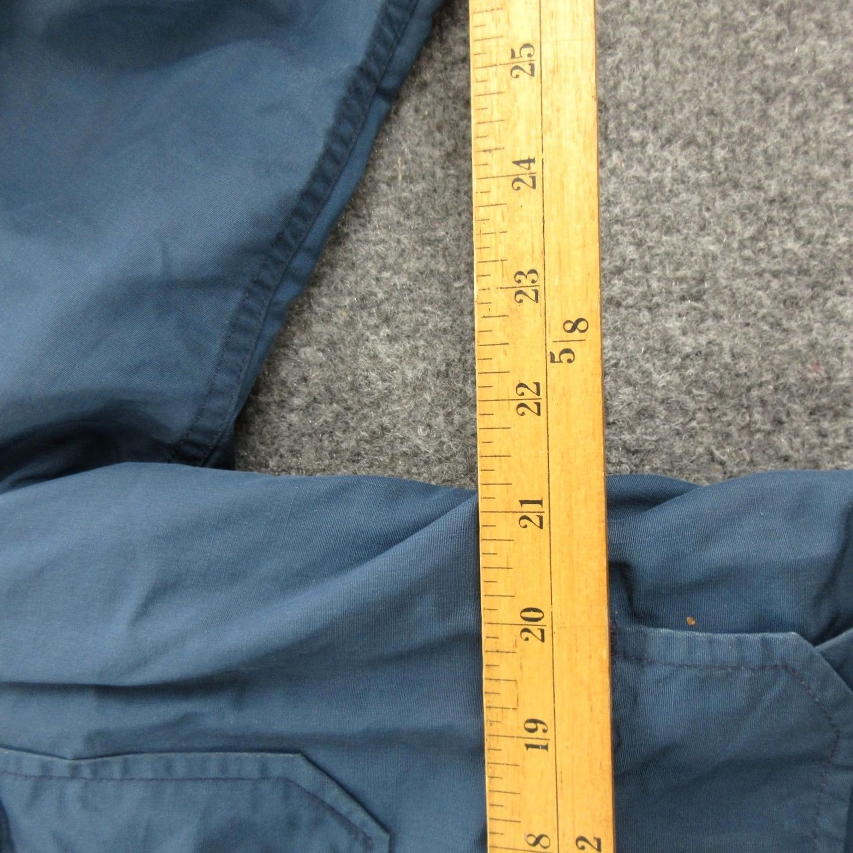Vintage Woolrich Jacket Mens Large Blue Canvas Parka Wool Lined Hooded Outdoor Size US L / EU 52-54 / 3 - 7 Thumbnail