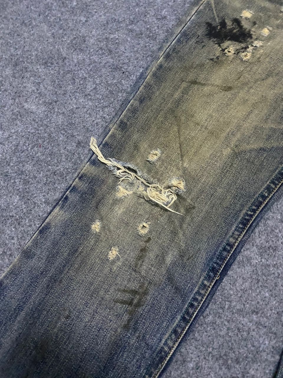 If Six Was Nine 💥Best Offer💥Vintage Midas Punk Distressed Denim Size 31" - 10 Thumbnail
