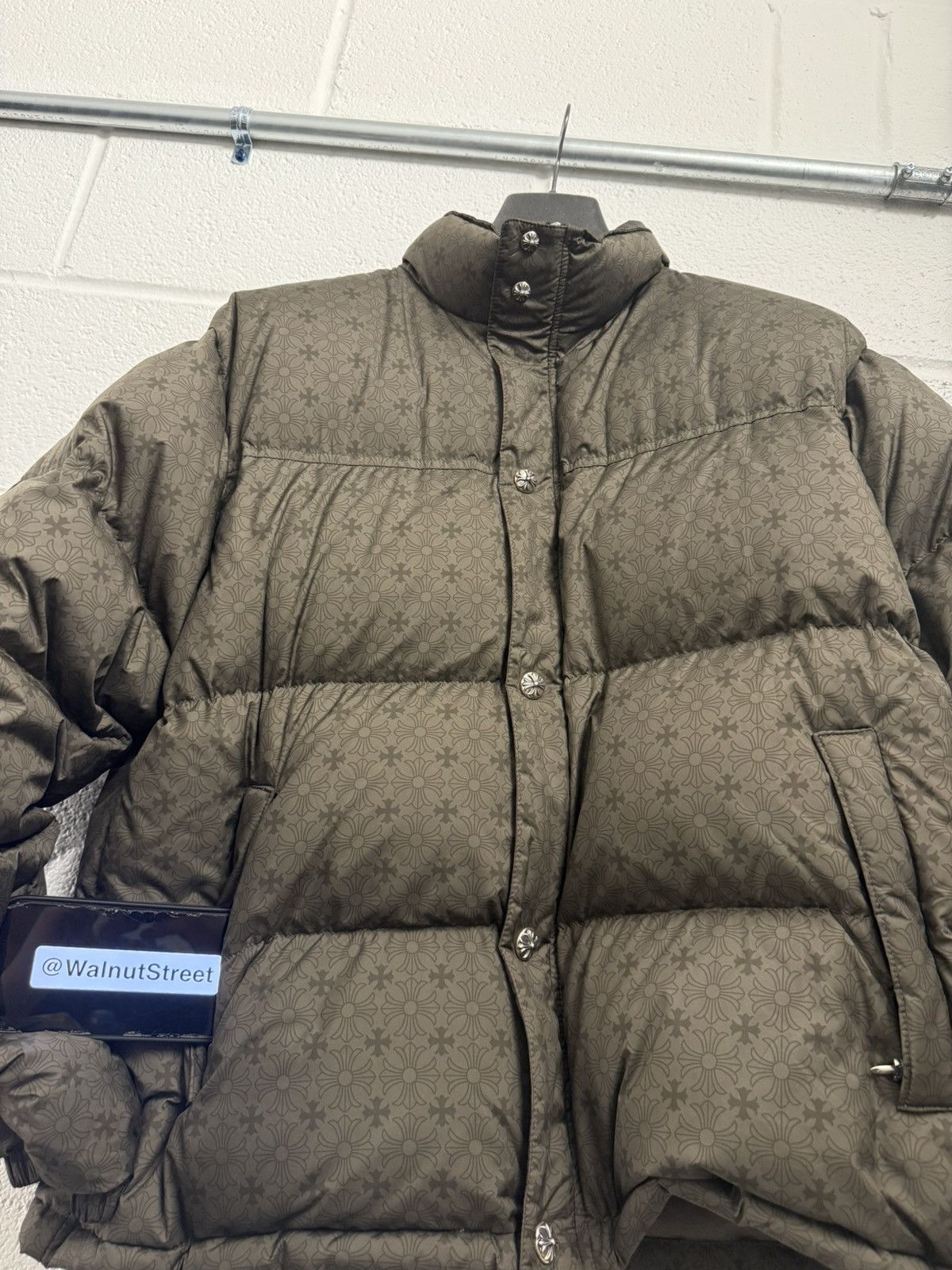 Chrome Hearts Chrome Hearts Monogram Puffer Jacket Olive Green XL Size US XL / EU 56 / 4 - 17 Thumbnail