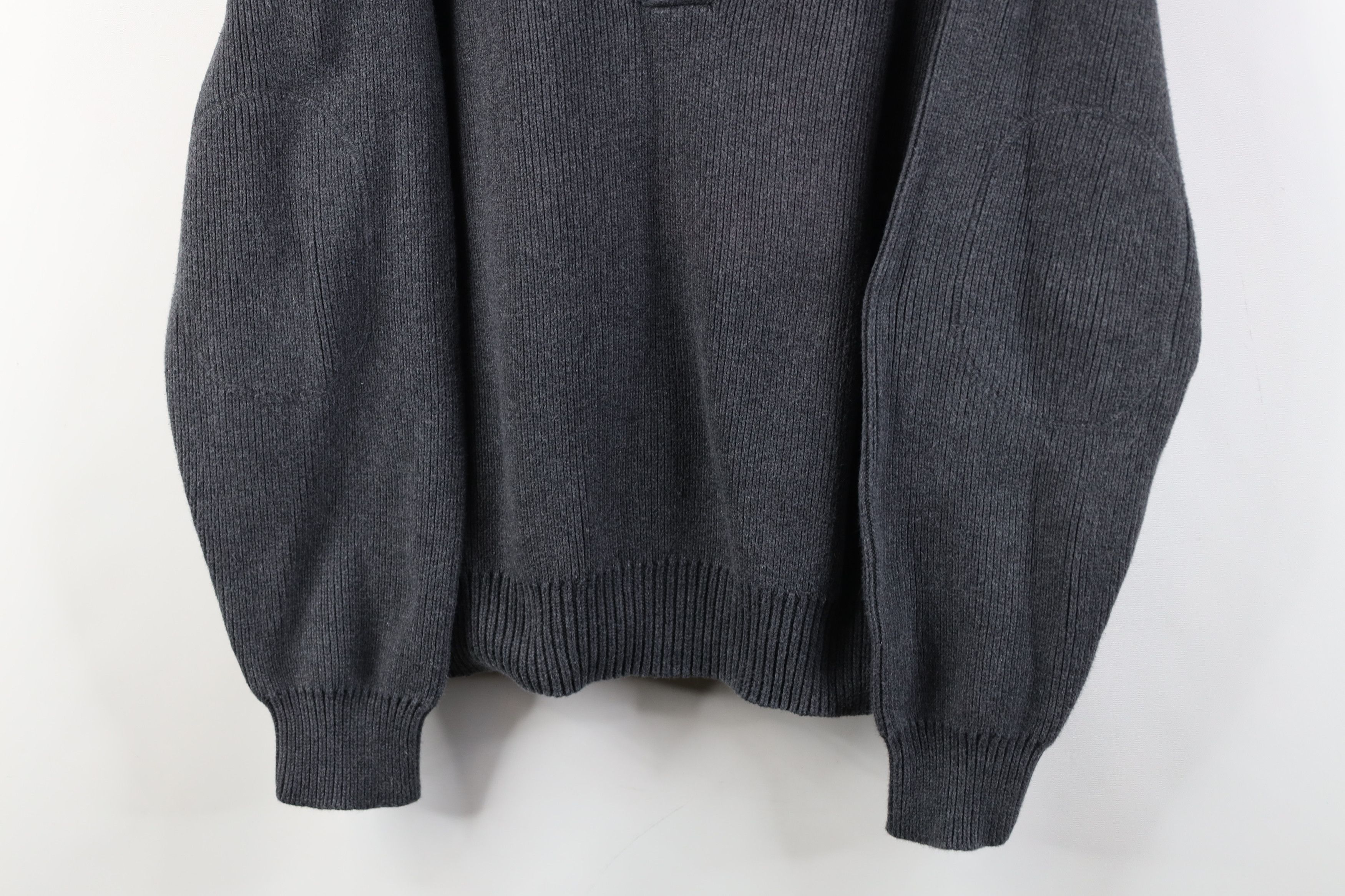 Vintage Vintage 90s Y2K Streetwear Fit Ribbed Knit Henley Sweater Size US M / EU 48-50 / 2 - 3 Thumbnail