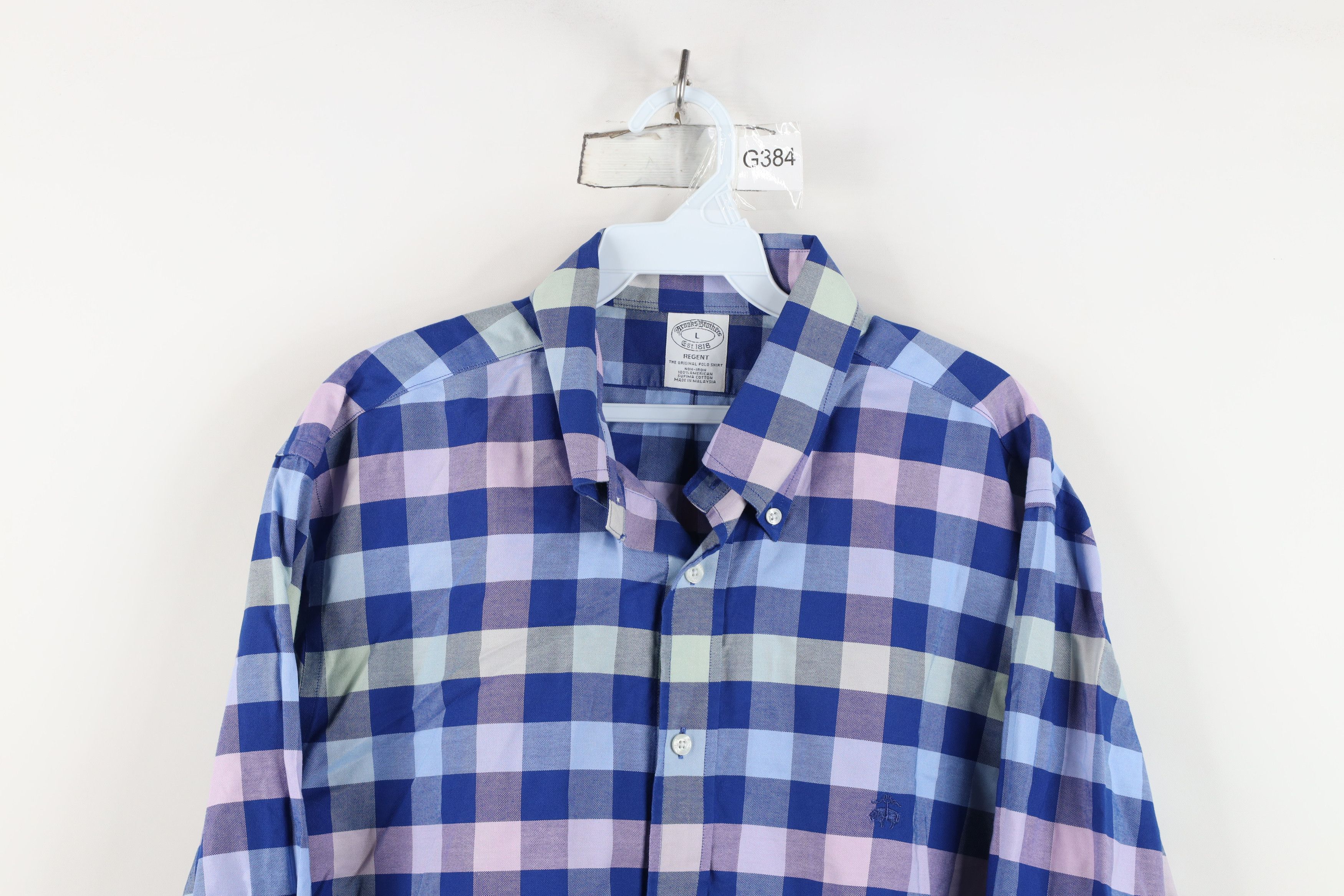 Brooks Brothers Vintage Brooks Brothers Cotton Button Down Shirt Plaid Size US L / EU 52-54 / 3 - 2 Thumbnail
