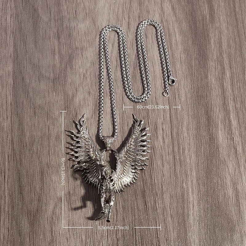 Jewelry Pegasus Wings Pendant Necklace Size ONE SIZE - 5 Thumbnail