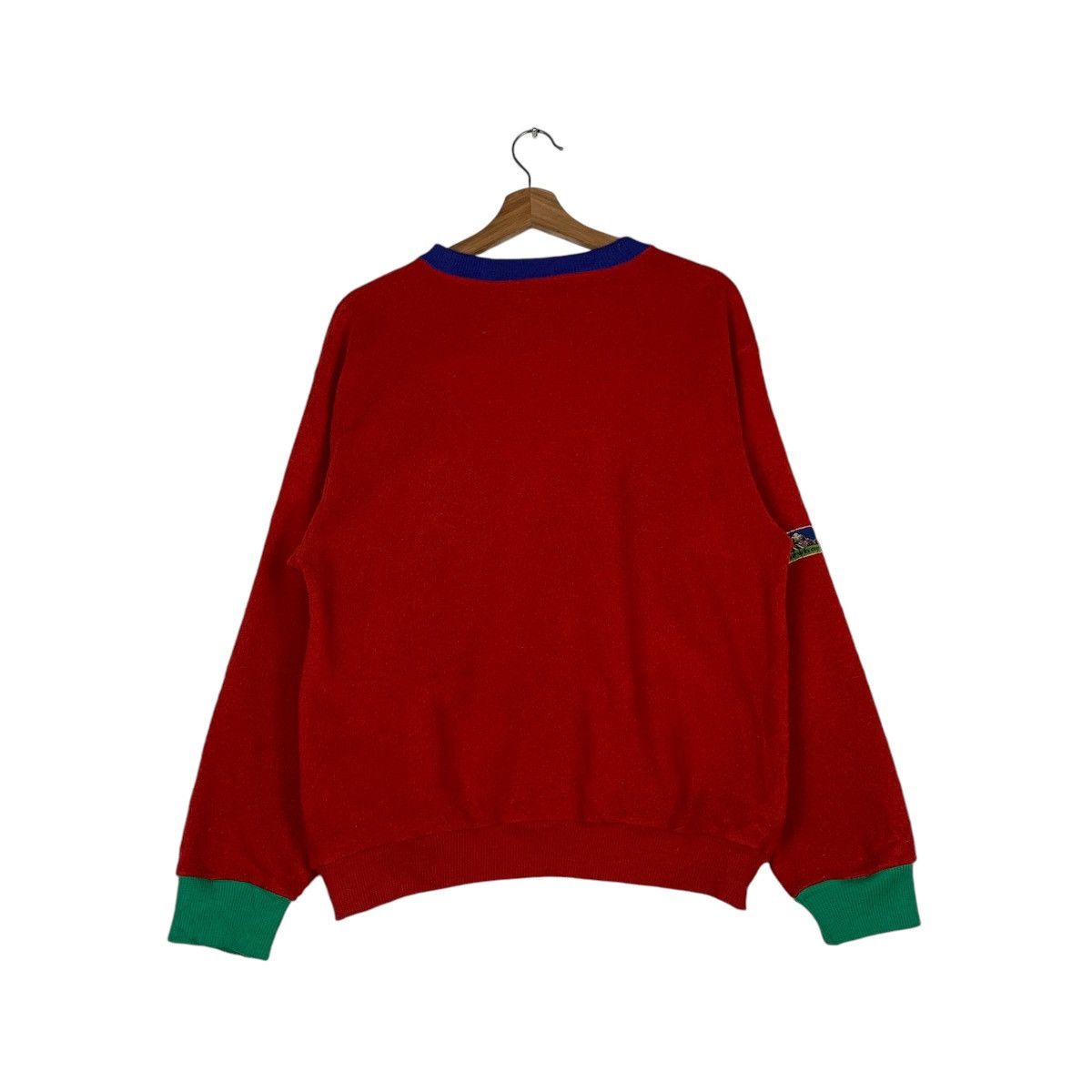 Japanese Brand Vintage FIAT Garwhar Red Fleece Sweatshirt #1380-C62 Size US L / EU 52-54 / 3 - 7 Thumbnail