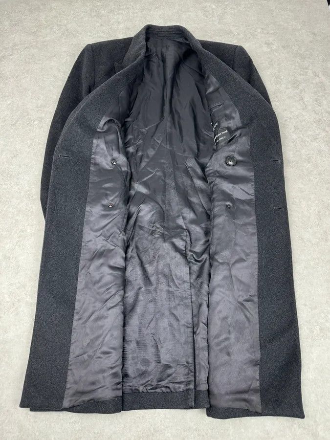 Yves Saint Laurent 1990s Yves Saint Laurent Grey Wool & Cashmere Trench Coat Size US L / EU 52-54 / 3 - 8 Thumbnail
