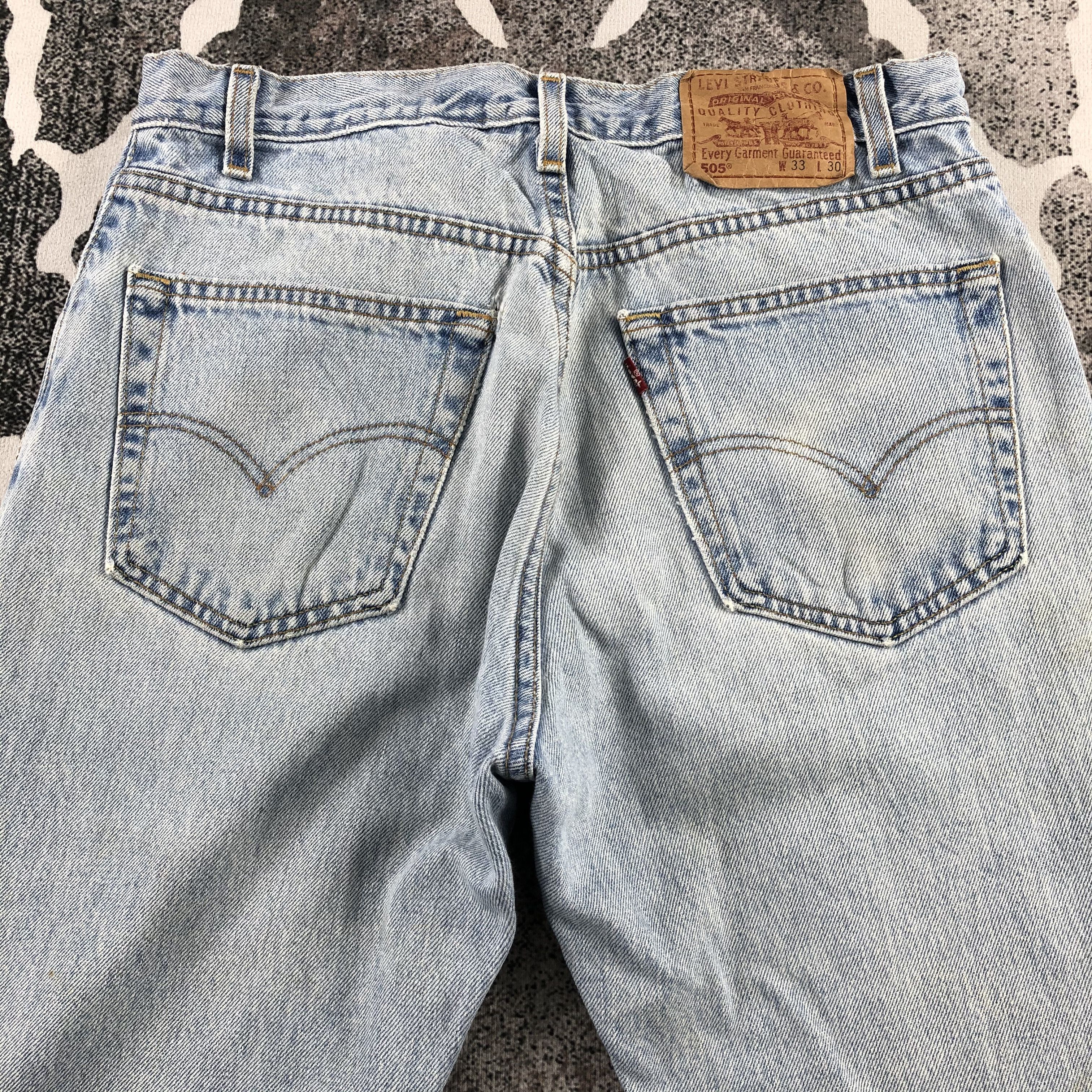 Levi's Vintage Levi's 505 Jeans Medium Wash Denim KJ798 Size US 32 / EU 48 - 4 Thumbnail