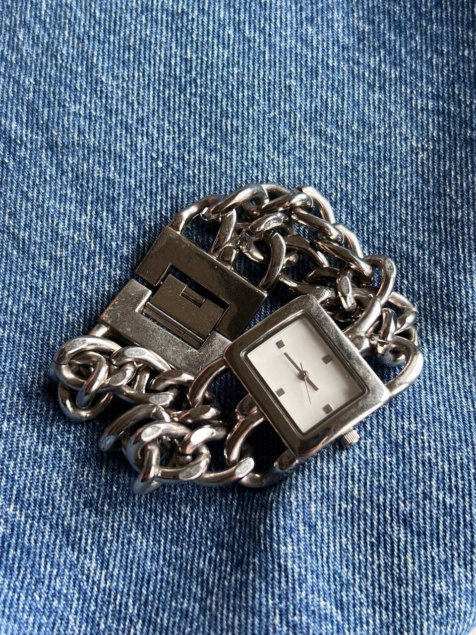 Japanese Brand Vintage Japanese style Chain Metal futuristic Watch Bracelet Size ONE SIZE - 2 Thumbnail