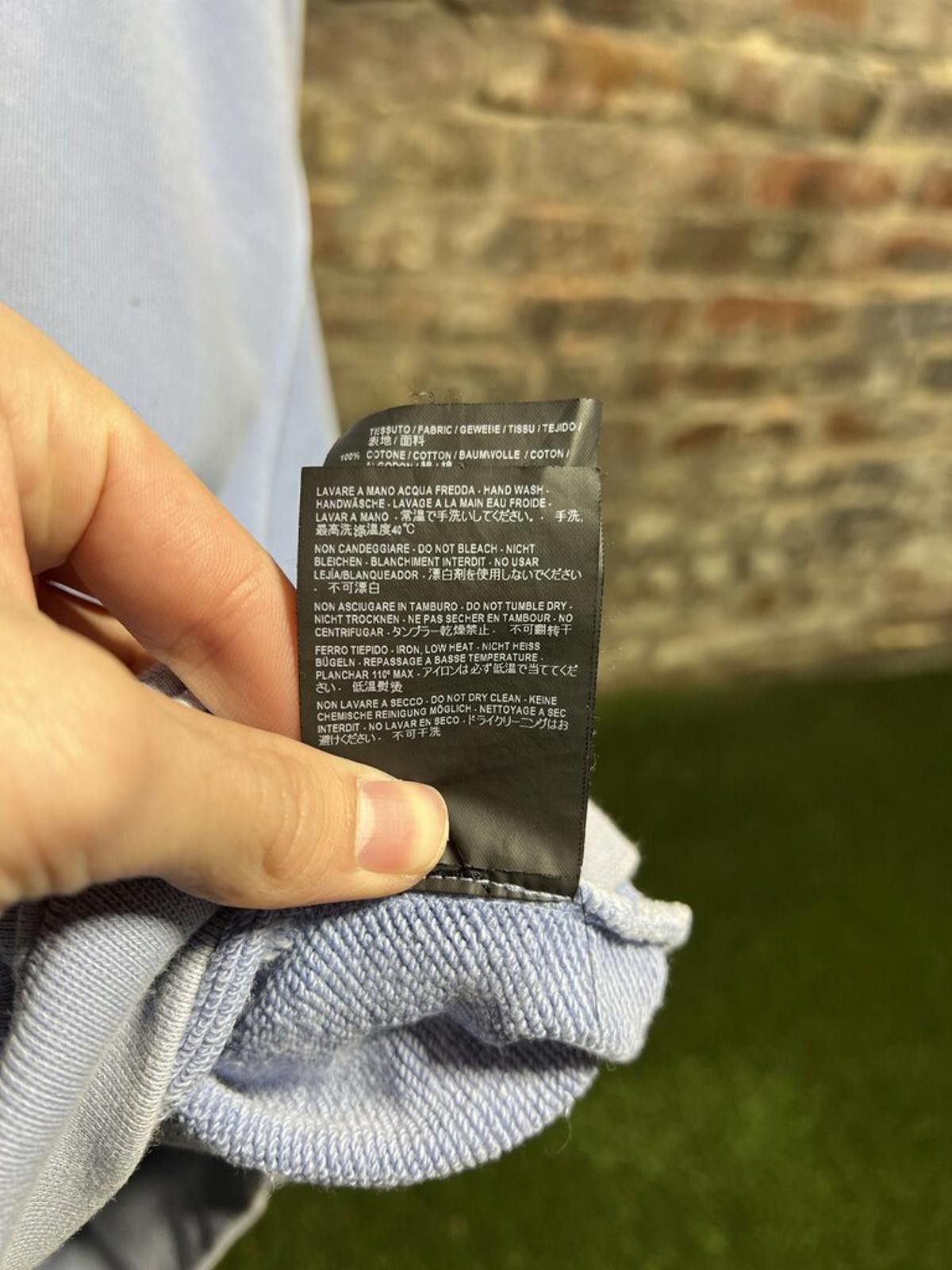Balenciaga Balenciaga Phone Pocket Hoodie Baby Blue Sz. 4 Size US XL / EU 56 / 4 - 5 Thumbnail