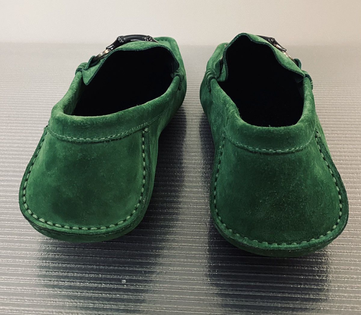 Tom Ford Gucci x Tom Ford 🇮🇹 Shamrock Suede Blk Bamboo Vintage 12 NEW Size US 12 / EU 45 - 7 Thumbnail