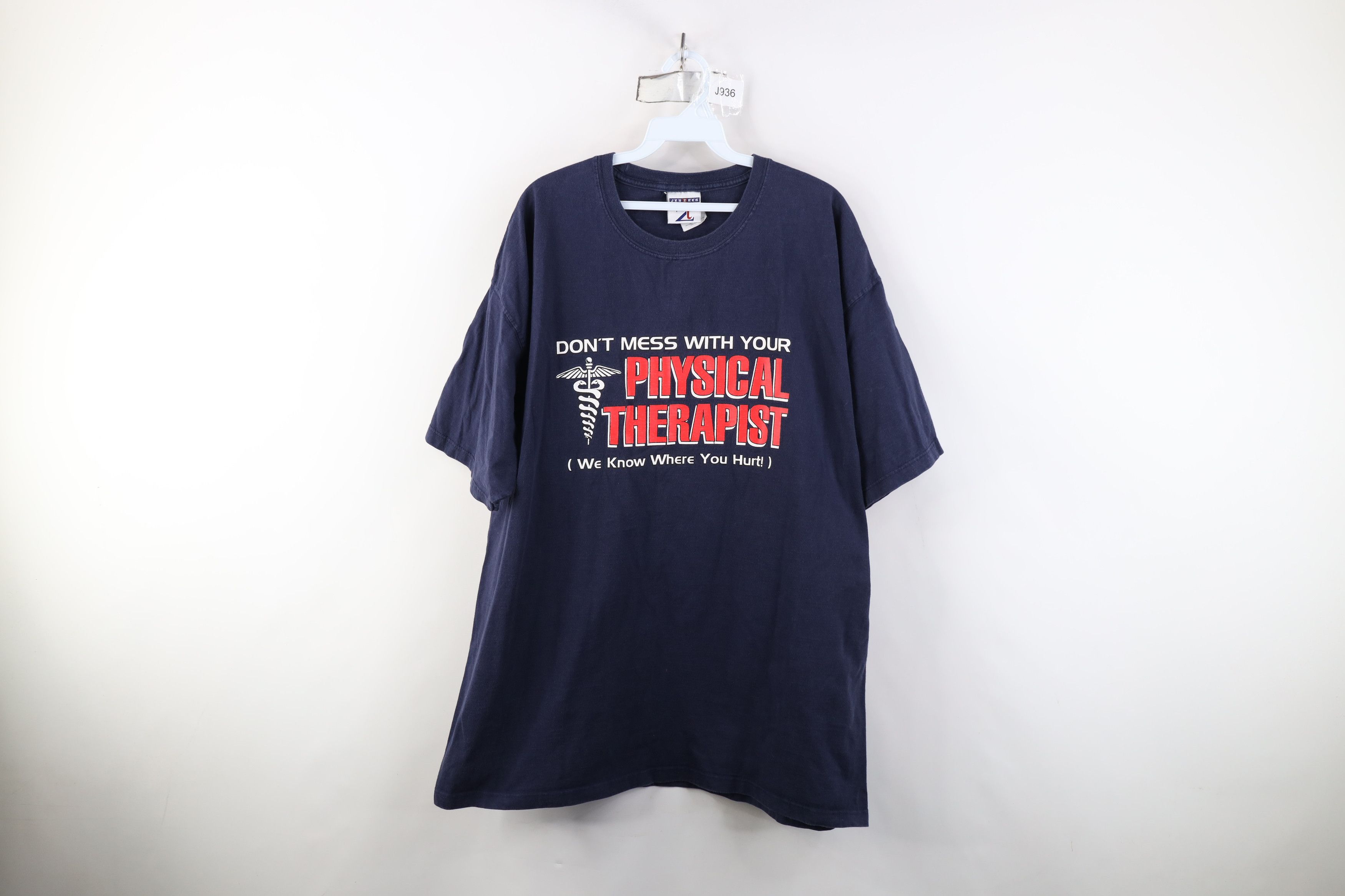 Vintage Vintage 90s Physical Therapist Funny Short Sleeve T-Shirt Size US XL / EU 56 / 4 - 1 Thumbnail
