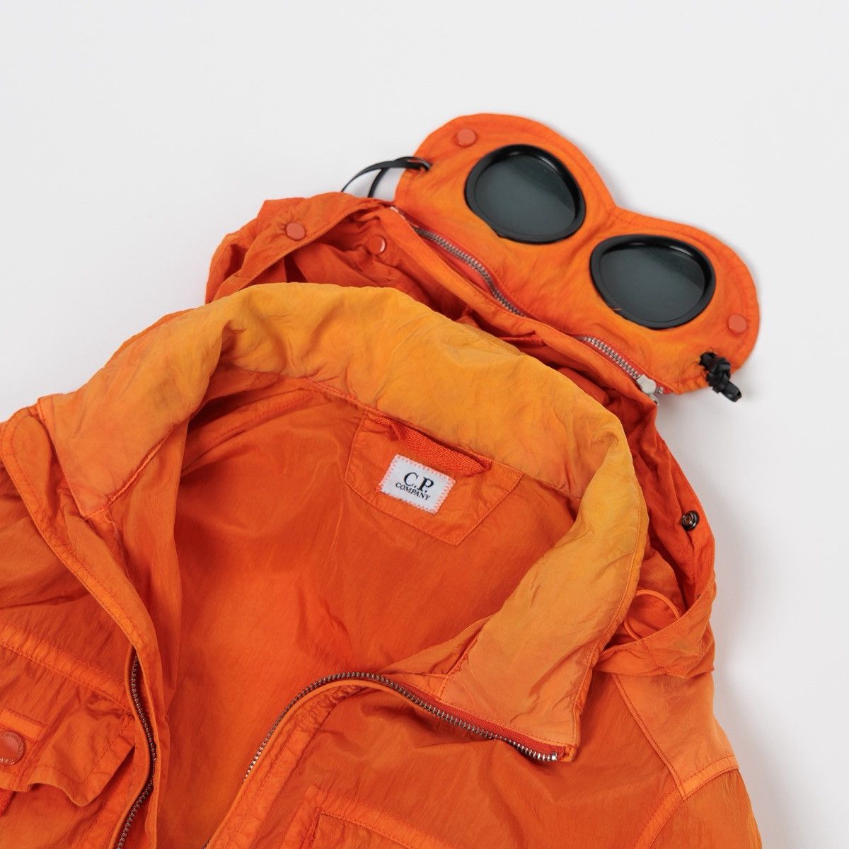 C.P. Company CP Company Goggle Jacket Mens Rare Nylon Orange Hooded Lens Size US M / EU 48-50 / 2 - 9 Thumbnail