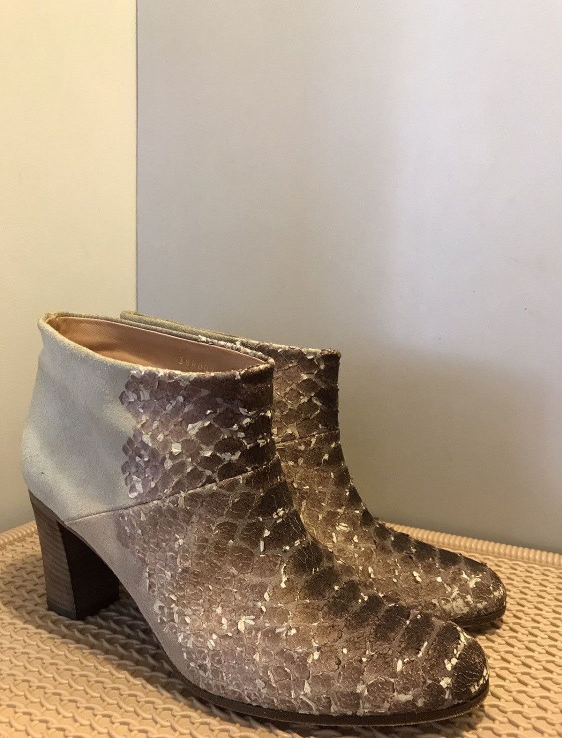 Margiela snakeskin boots on sale