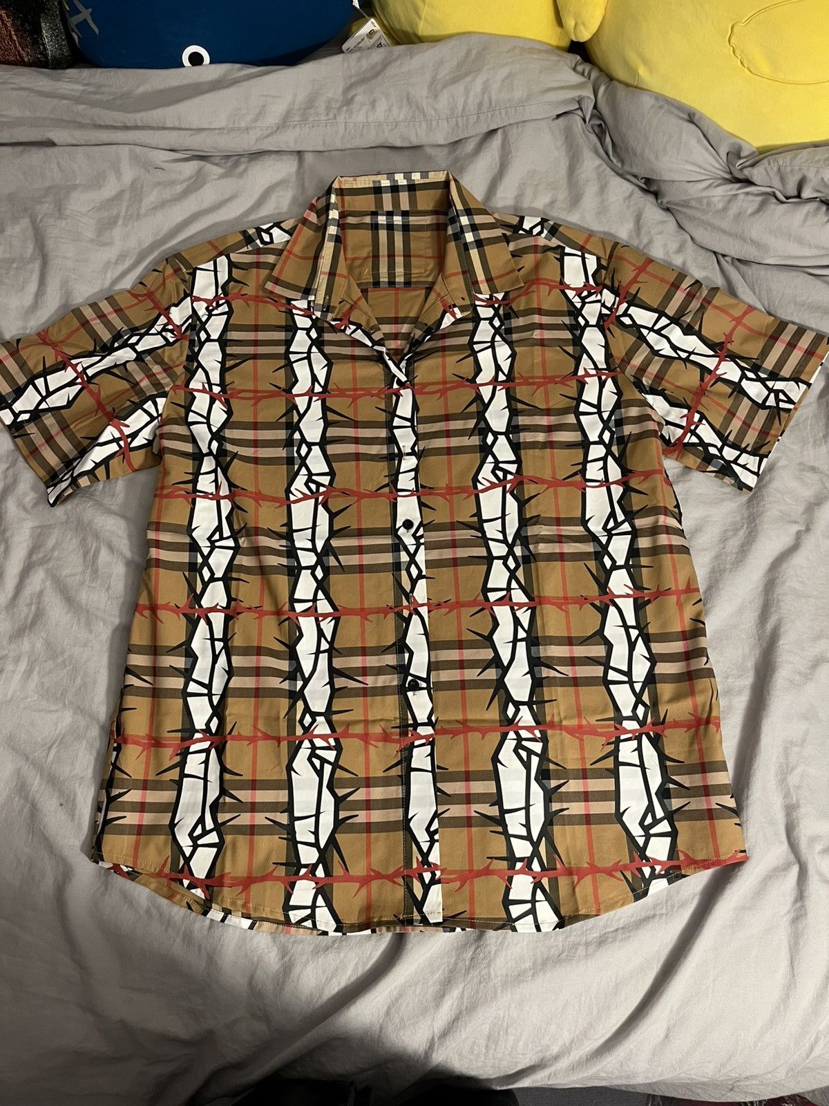 Other Bbimp Burberry thorn button up short sleeve shirt Size US L / EU 52-54 / 3 - 1 Thumbnail